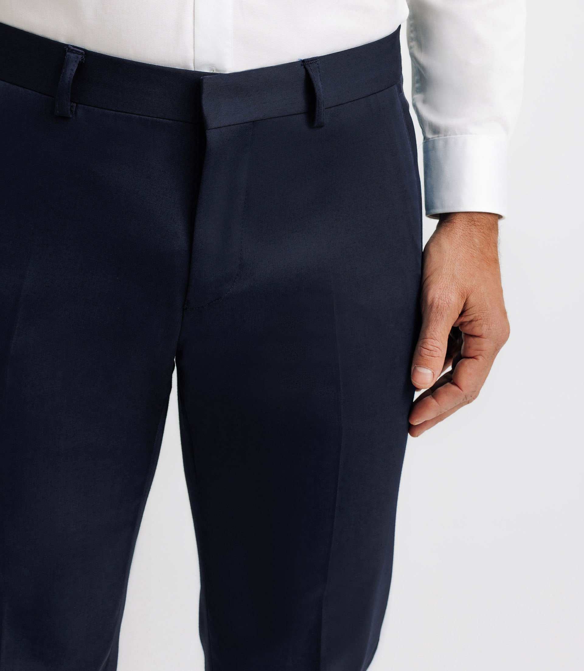 Pantalon ville tissu technique bleu - Image 2