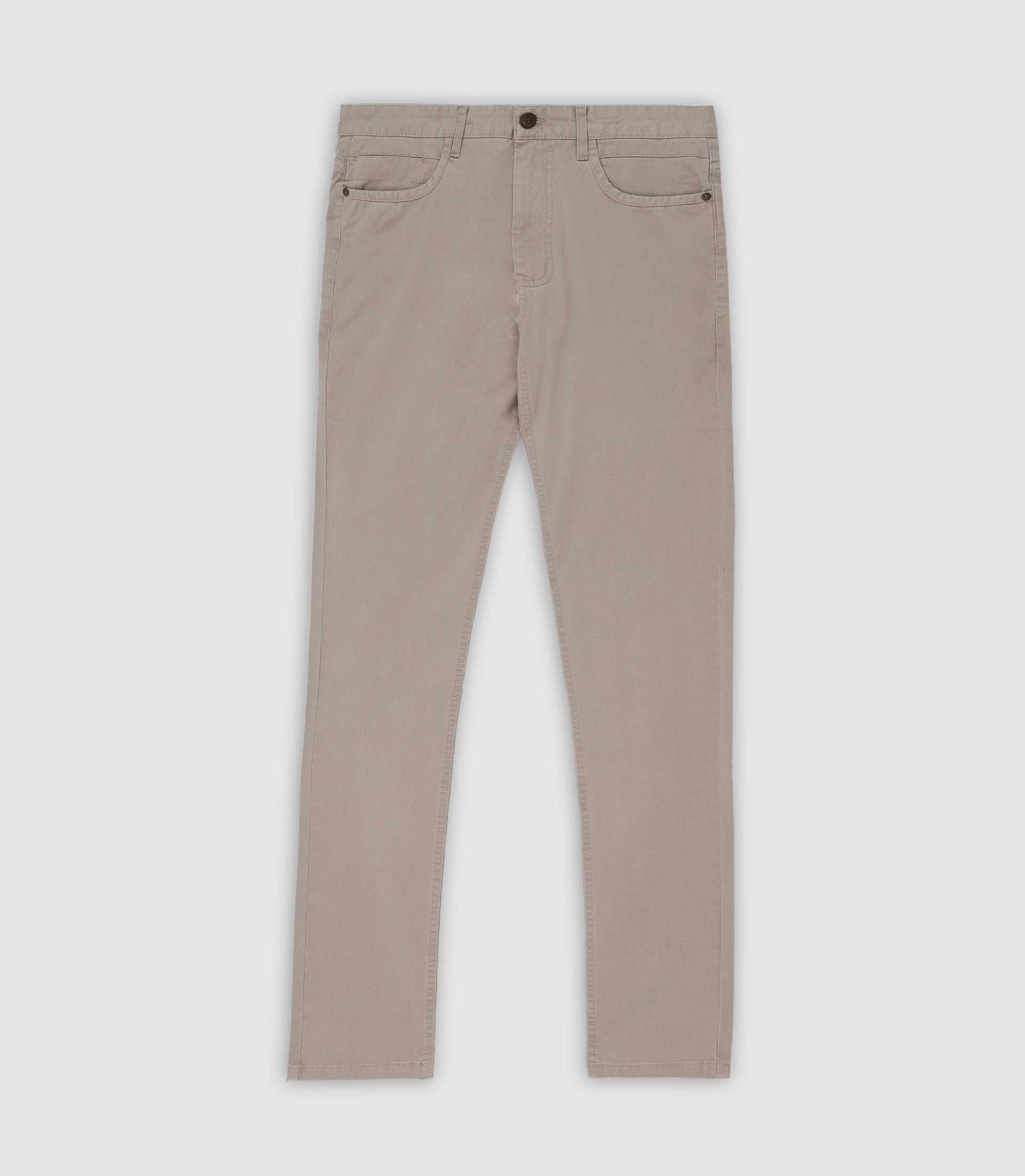 Pantalon slim 5 poches casual beige PEACH - Image 3