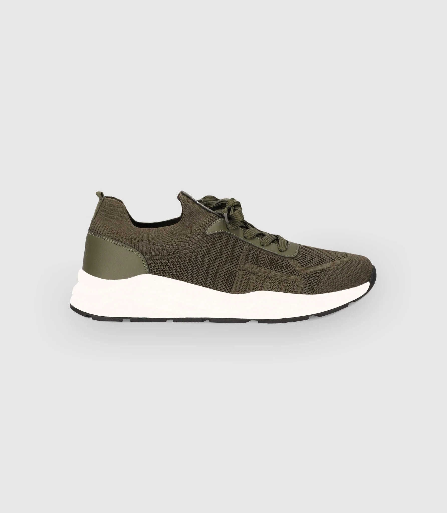 Chaussures sneakers en maille kaki - Image 5