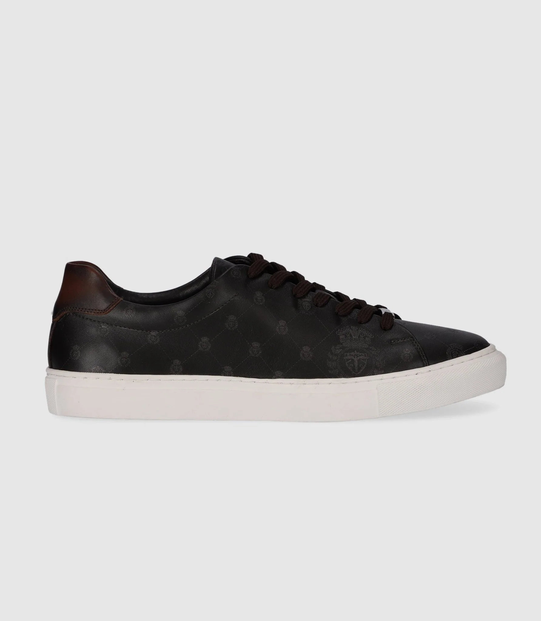 Sneakers basses en cuir marron OPRAH - Image 5