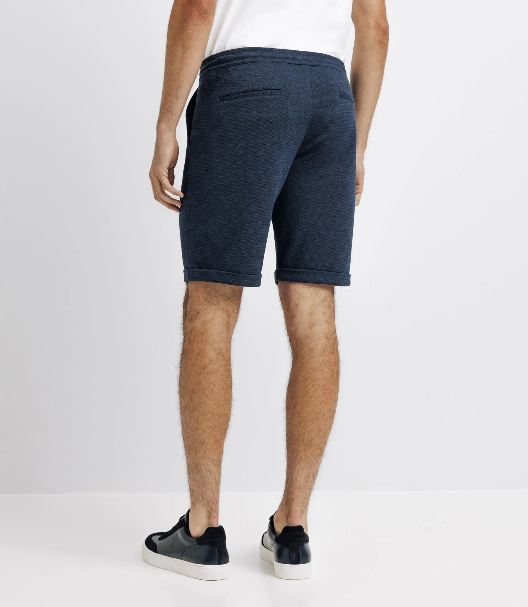 Bermuda coton stretch  marine - Image 2