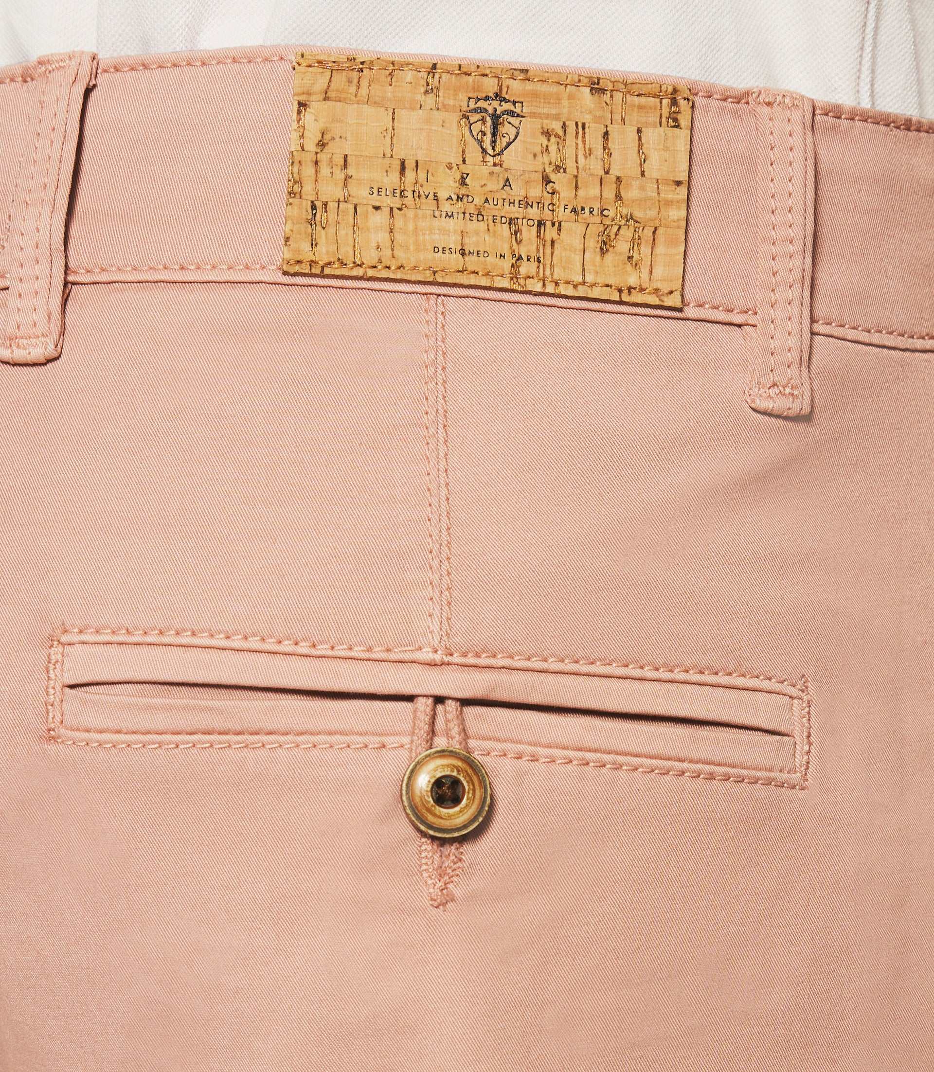 Bermuda en coton stretch rose - Image 3