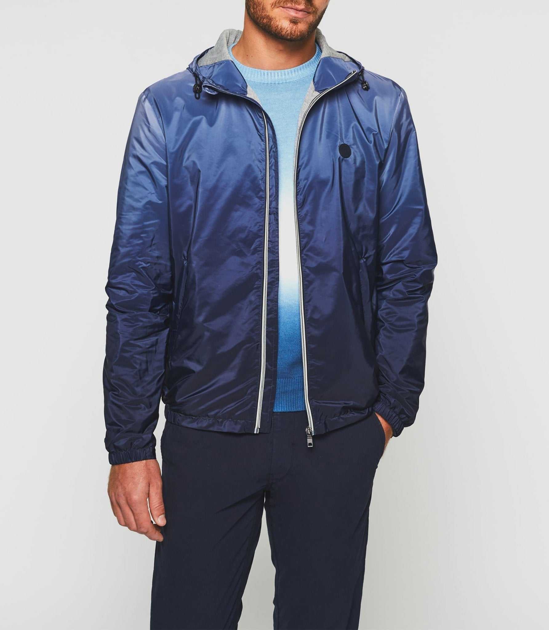 Blouson à capuche dégradé marine "Remy" - Image 3