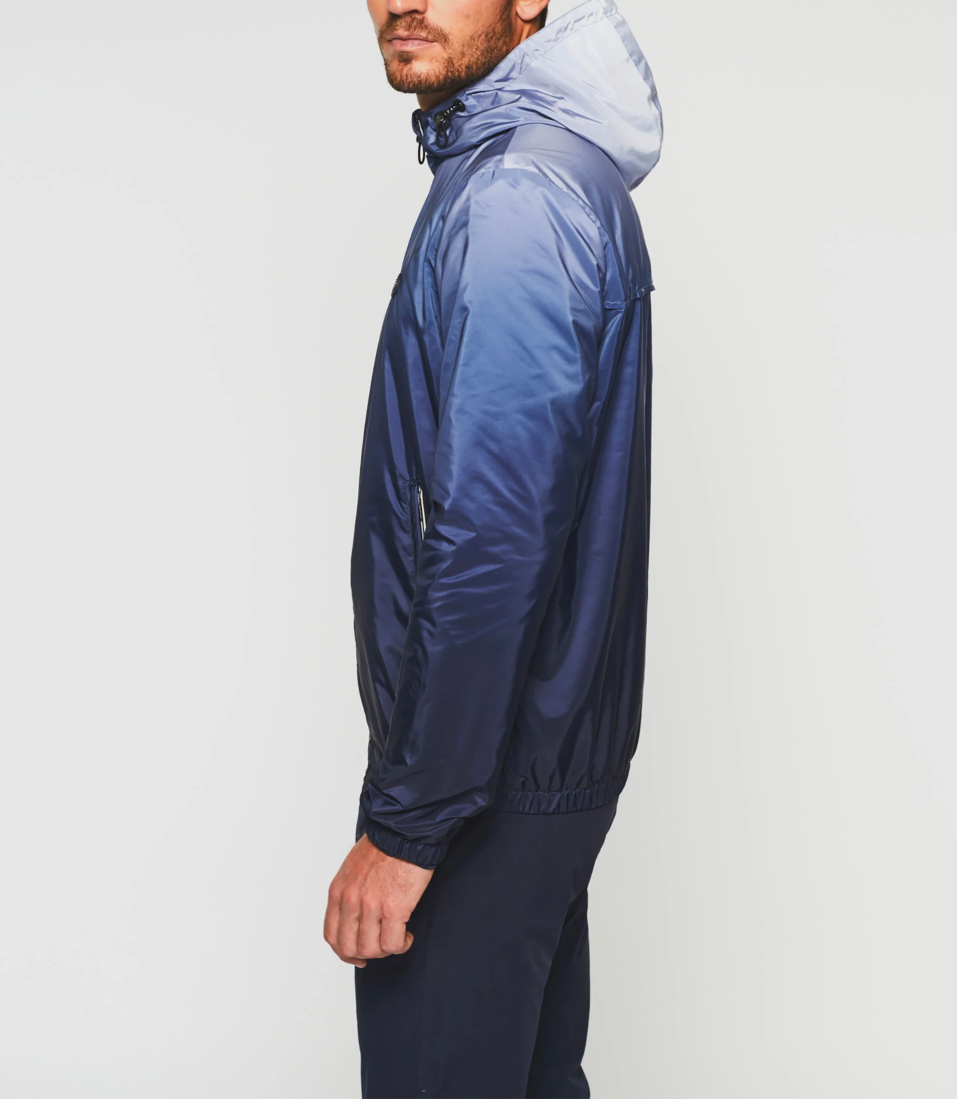 Blouson à capuche dégradé marine "Remy" - Image 4