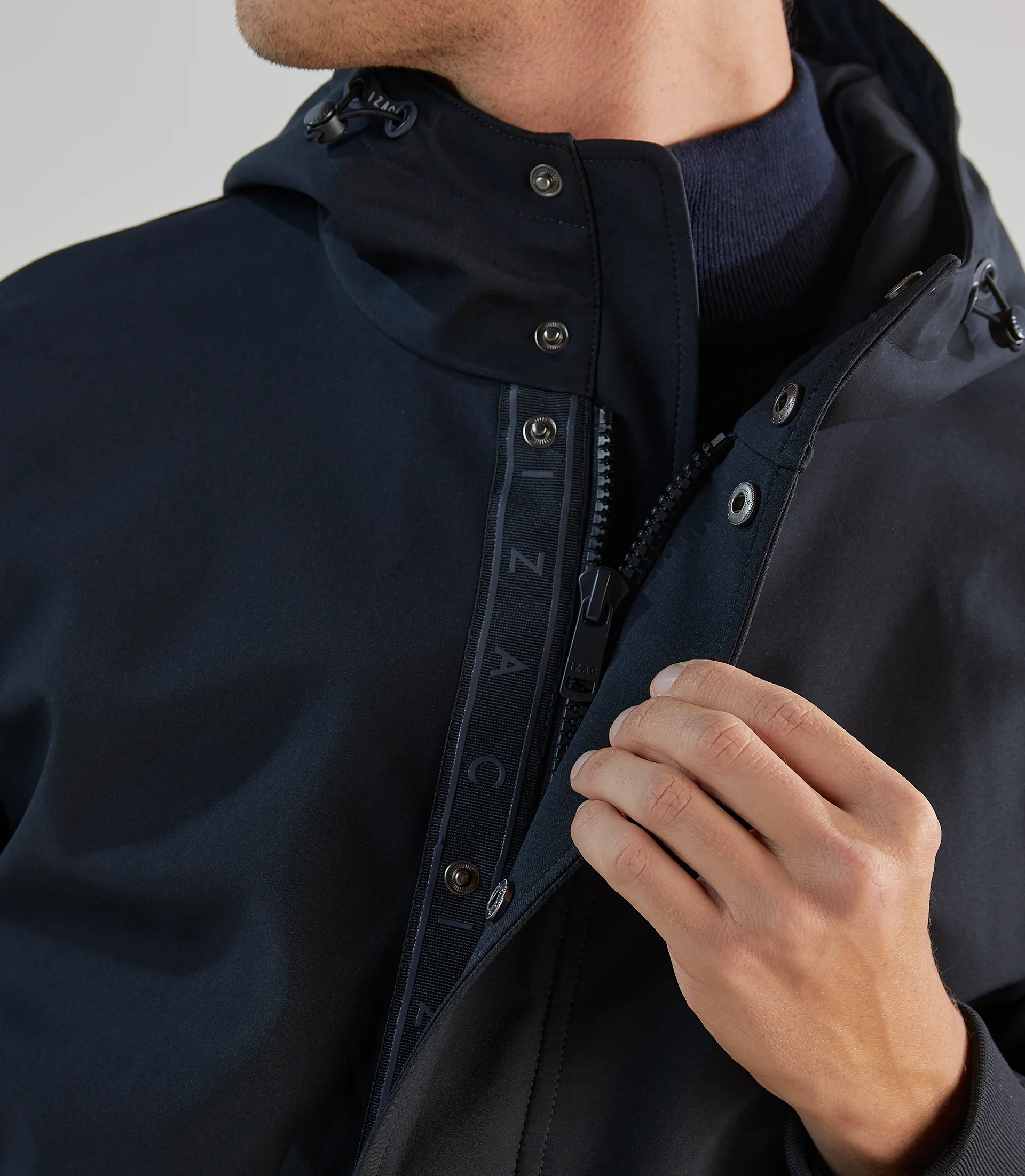 Blouson à capuche marine - Image 4