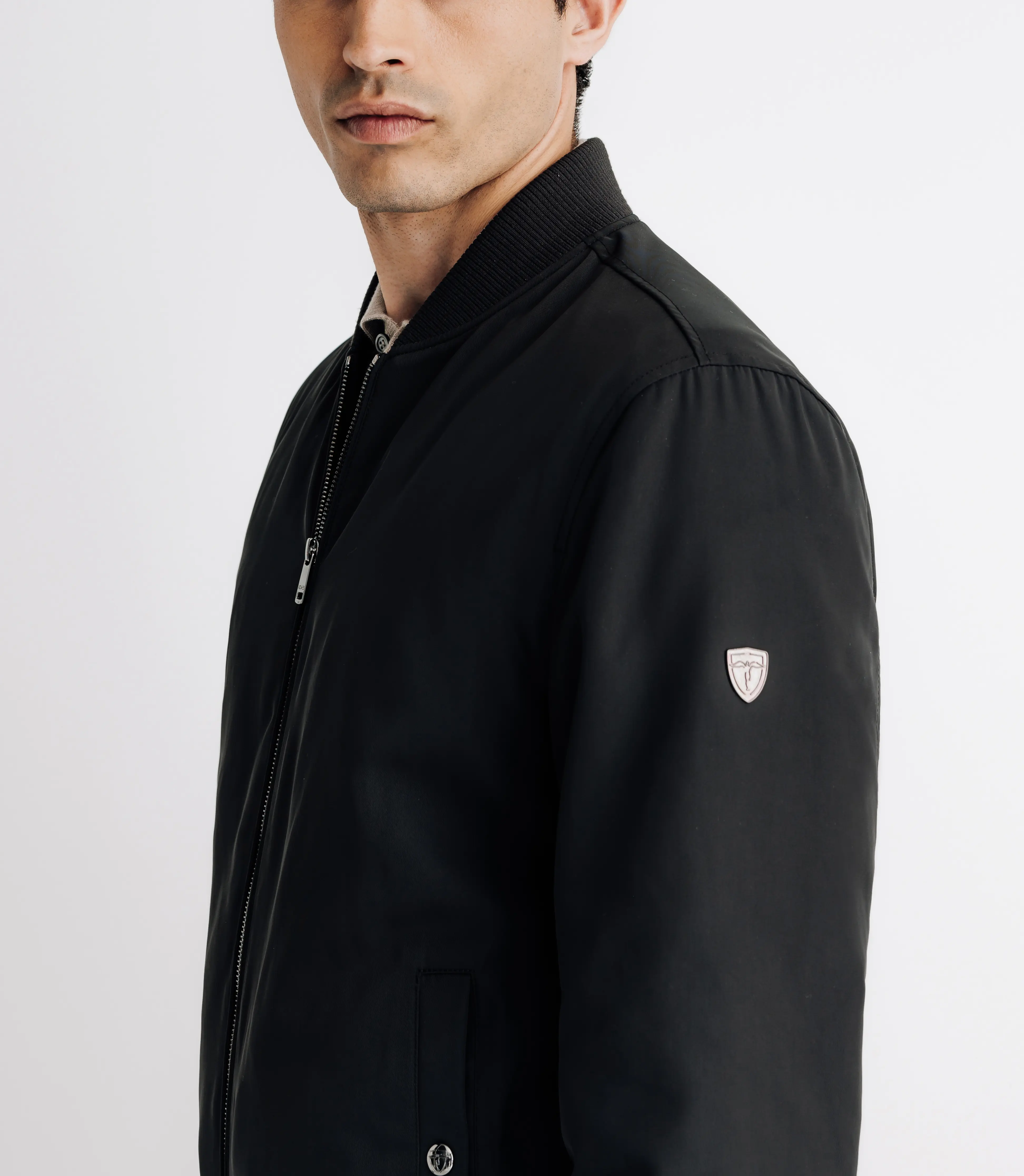 Blouson bomber noir - Image 3