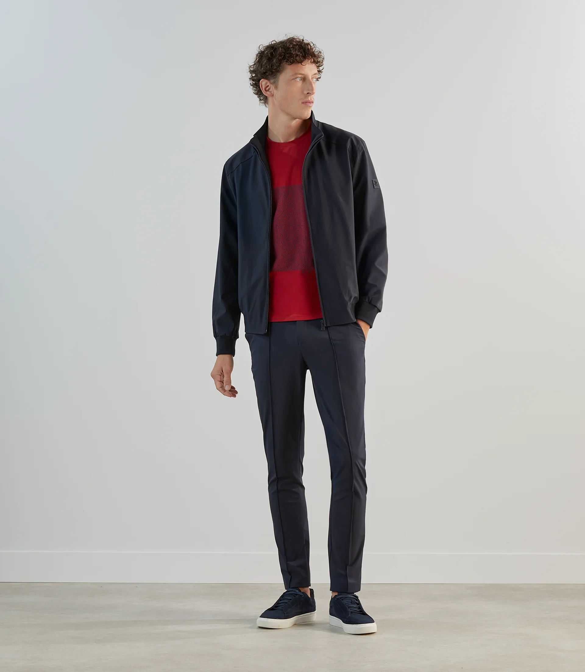 Blouson col montant marine - Image 3