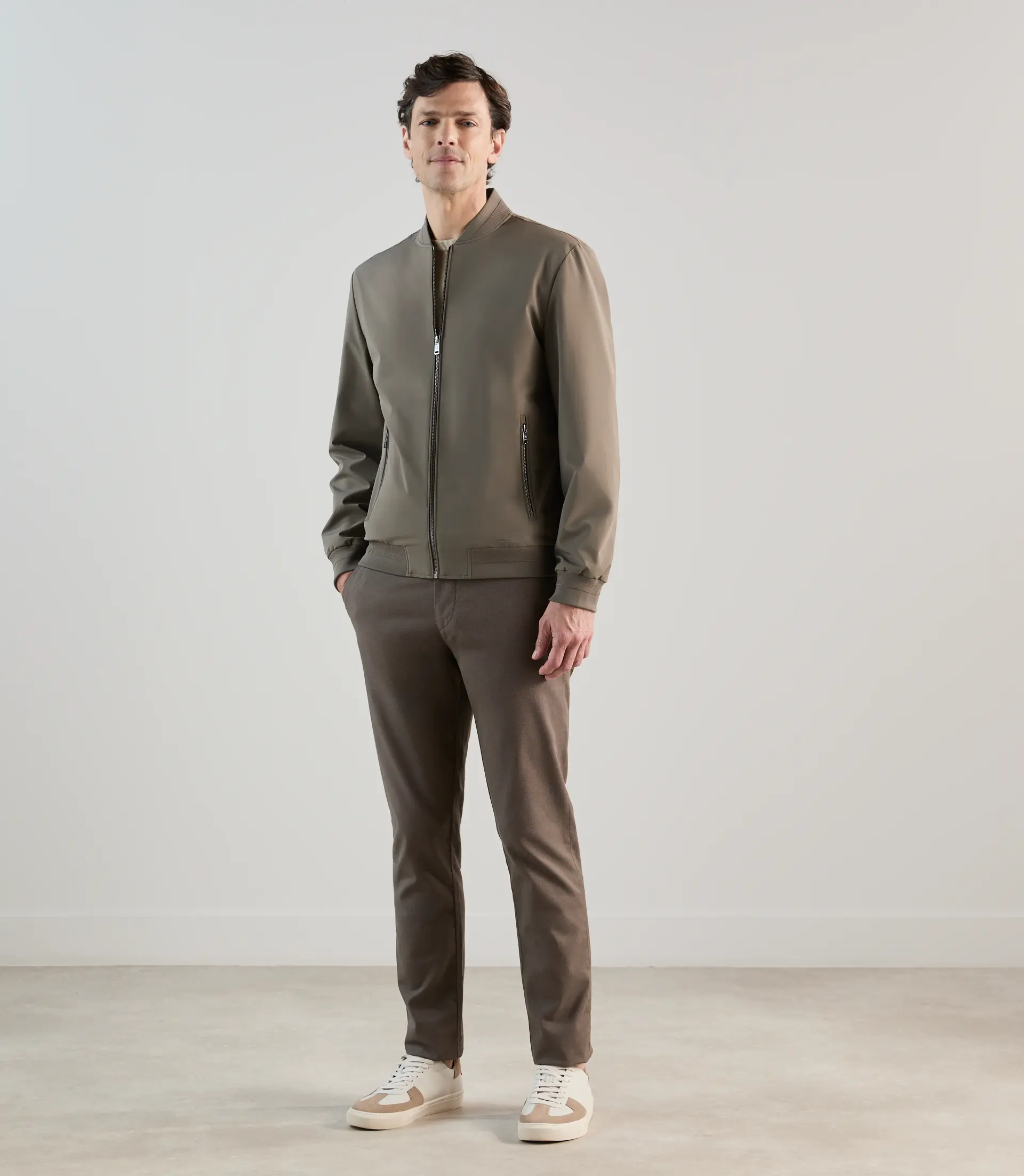 Blouson col teddy taupe - Image 3