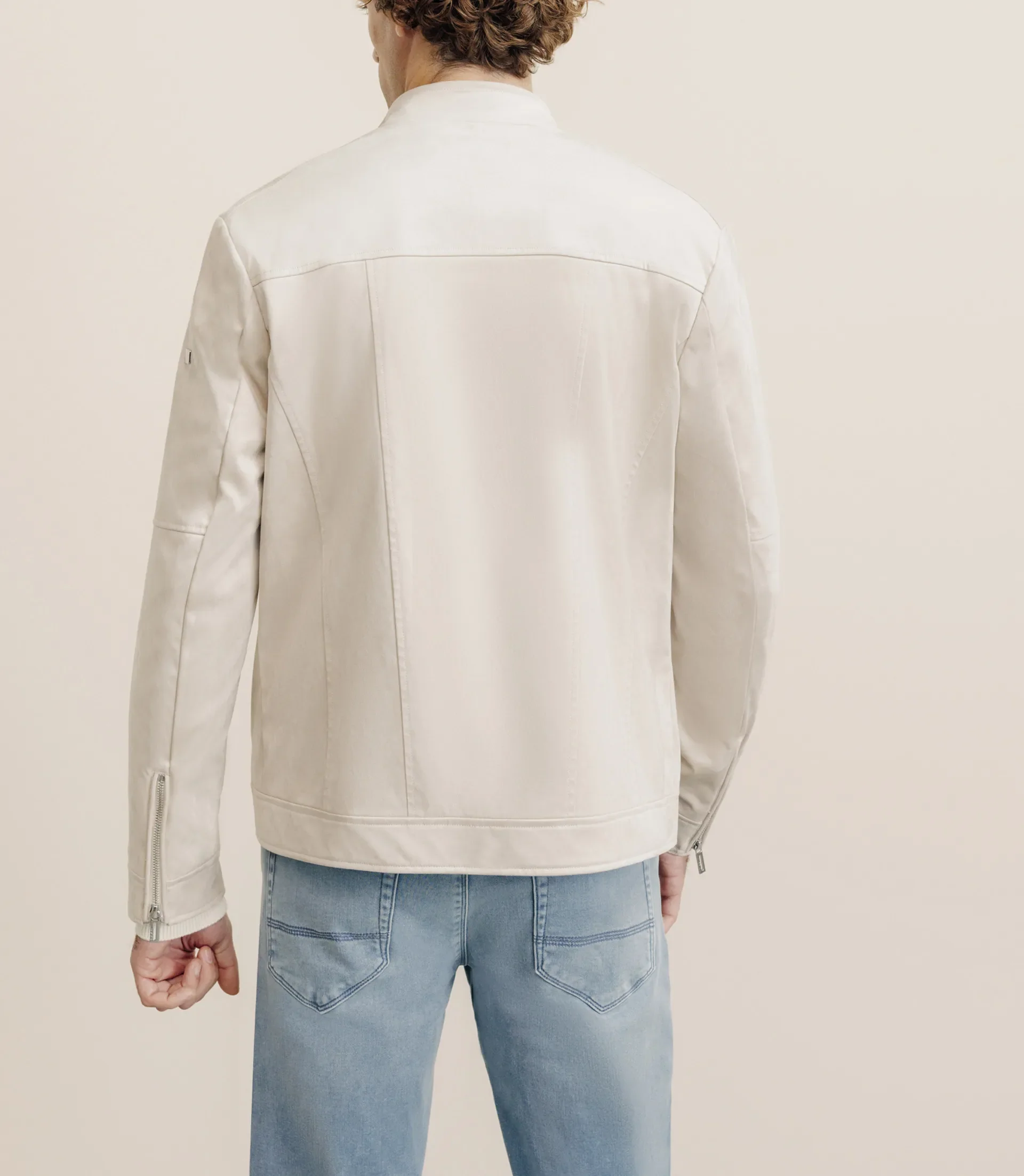 Blouson en suédine écru - Image 4