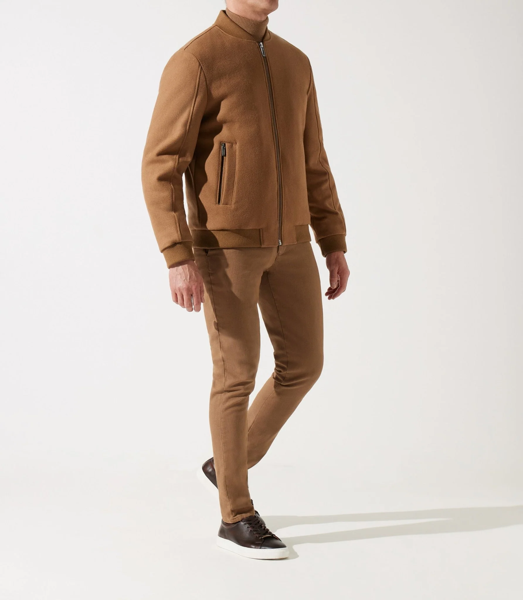 Blouson en laine teddy camel MOSCOU - Image 2