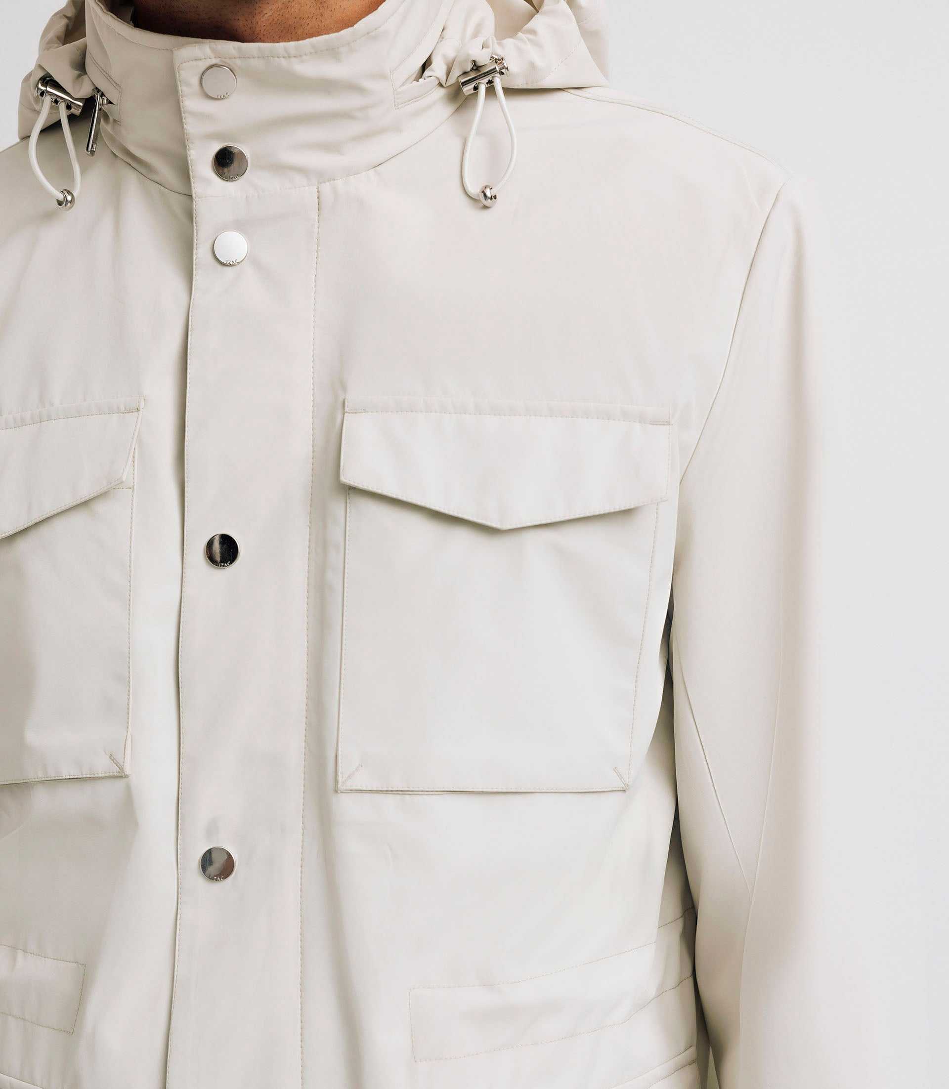 Blouson parka technique écrue - Image 3