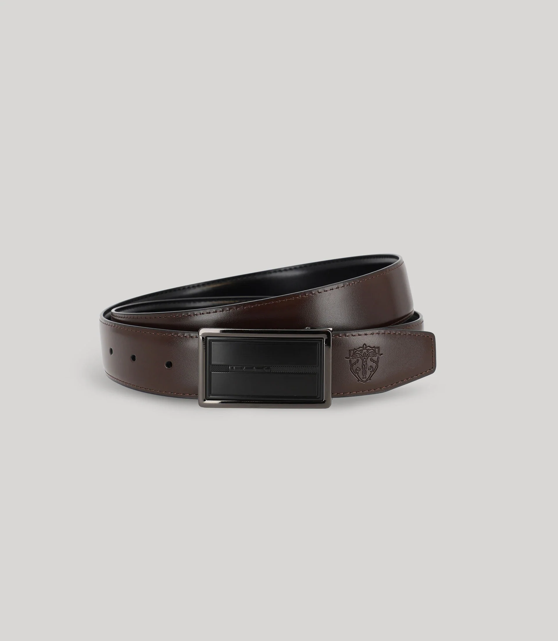 Ceinture réversible noir et marron - Image 2