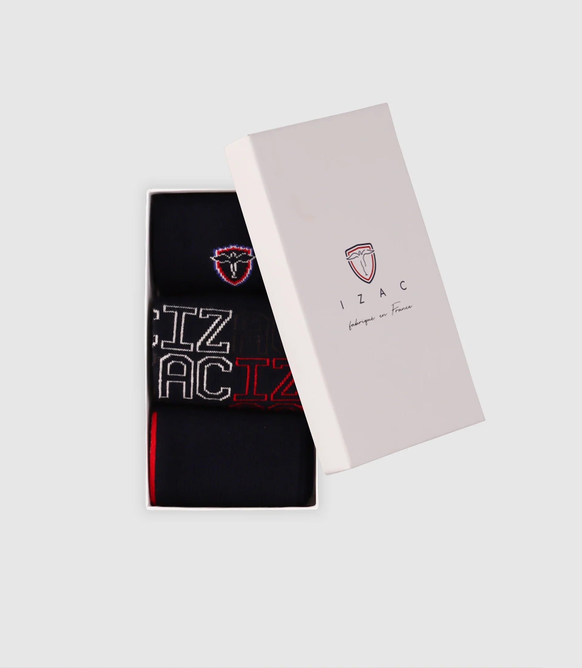 Boite de 3 chaussettes marine - Image 2