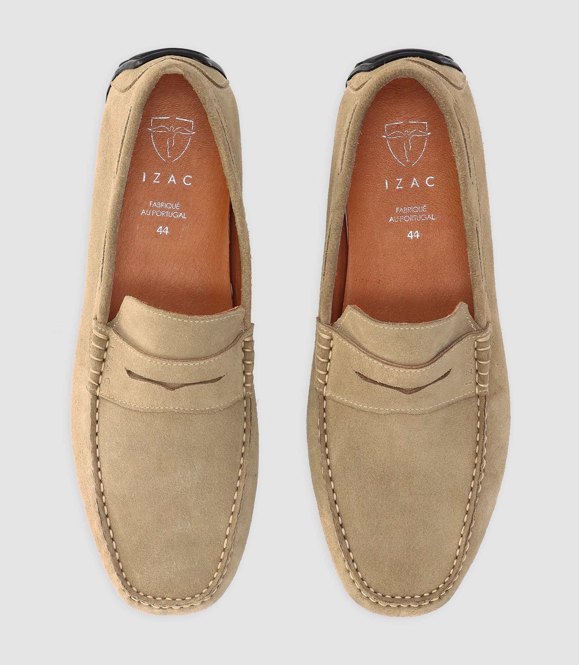 Chaussures bateau en daim beige - Image 5