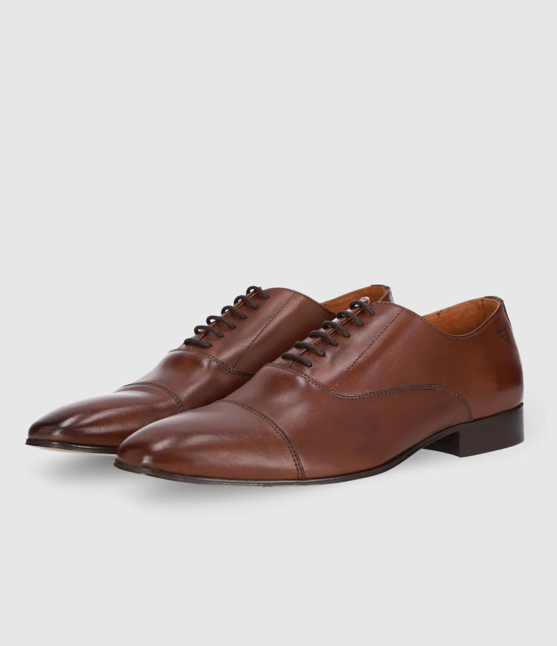Richelieu en cuir marron OREGON - Image 3