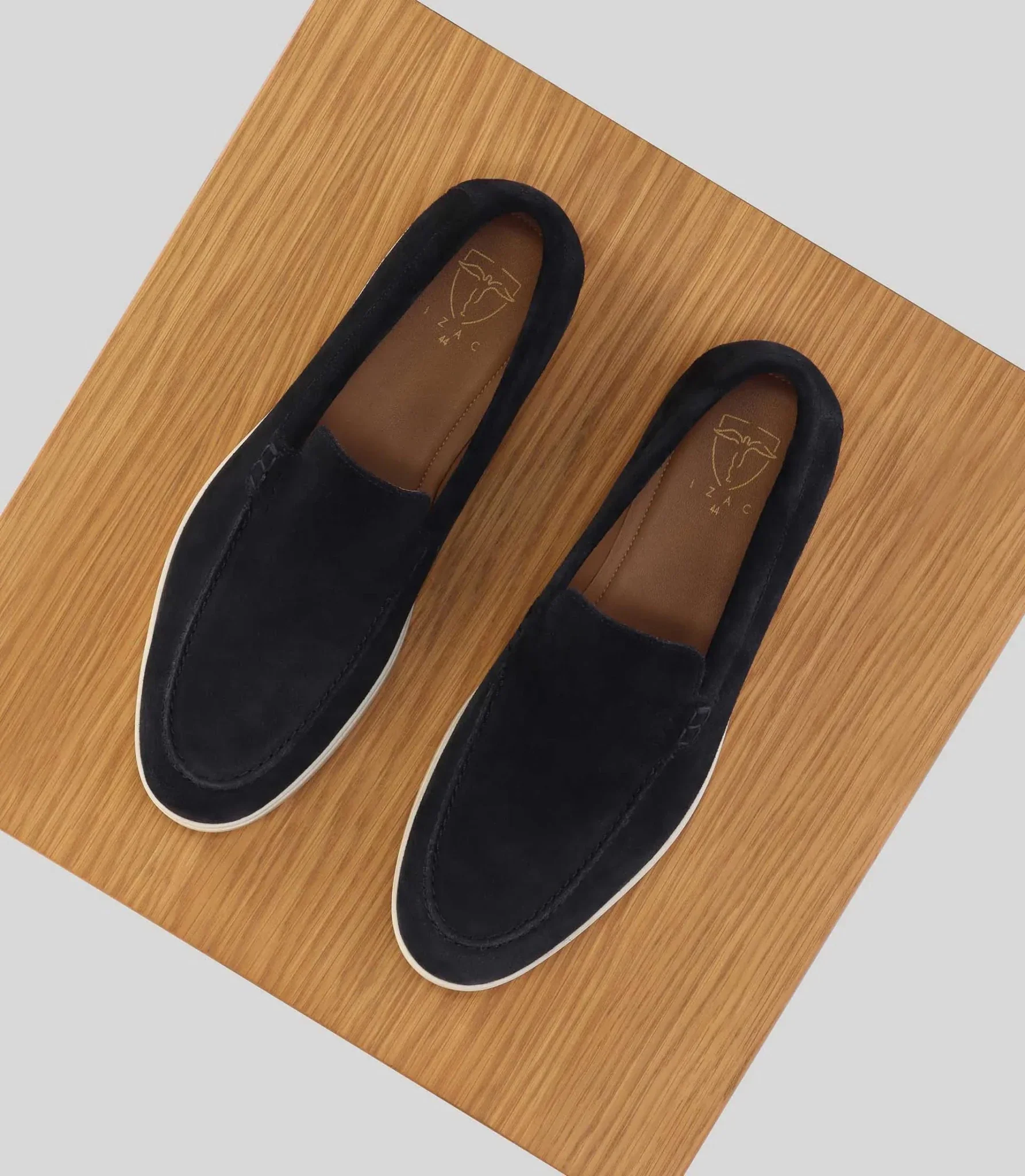 Mocassin casual en suède  marine - Image 4