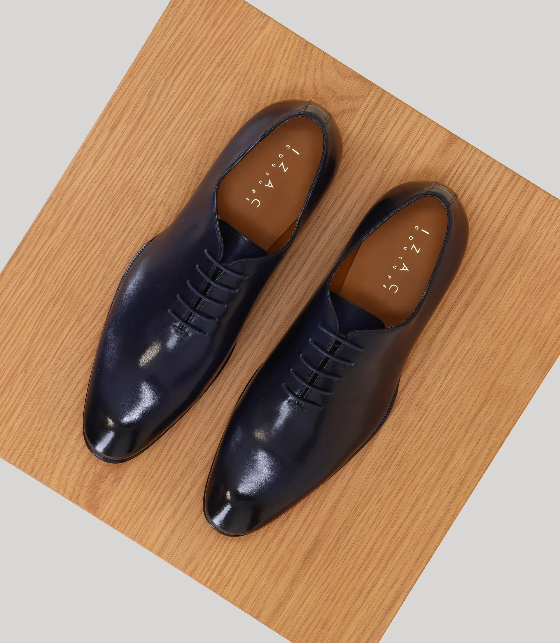 Richelieu en cuir marine - Image 3