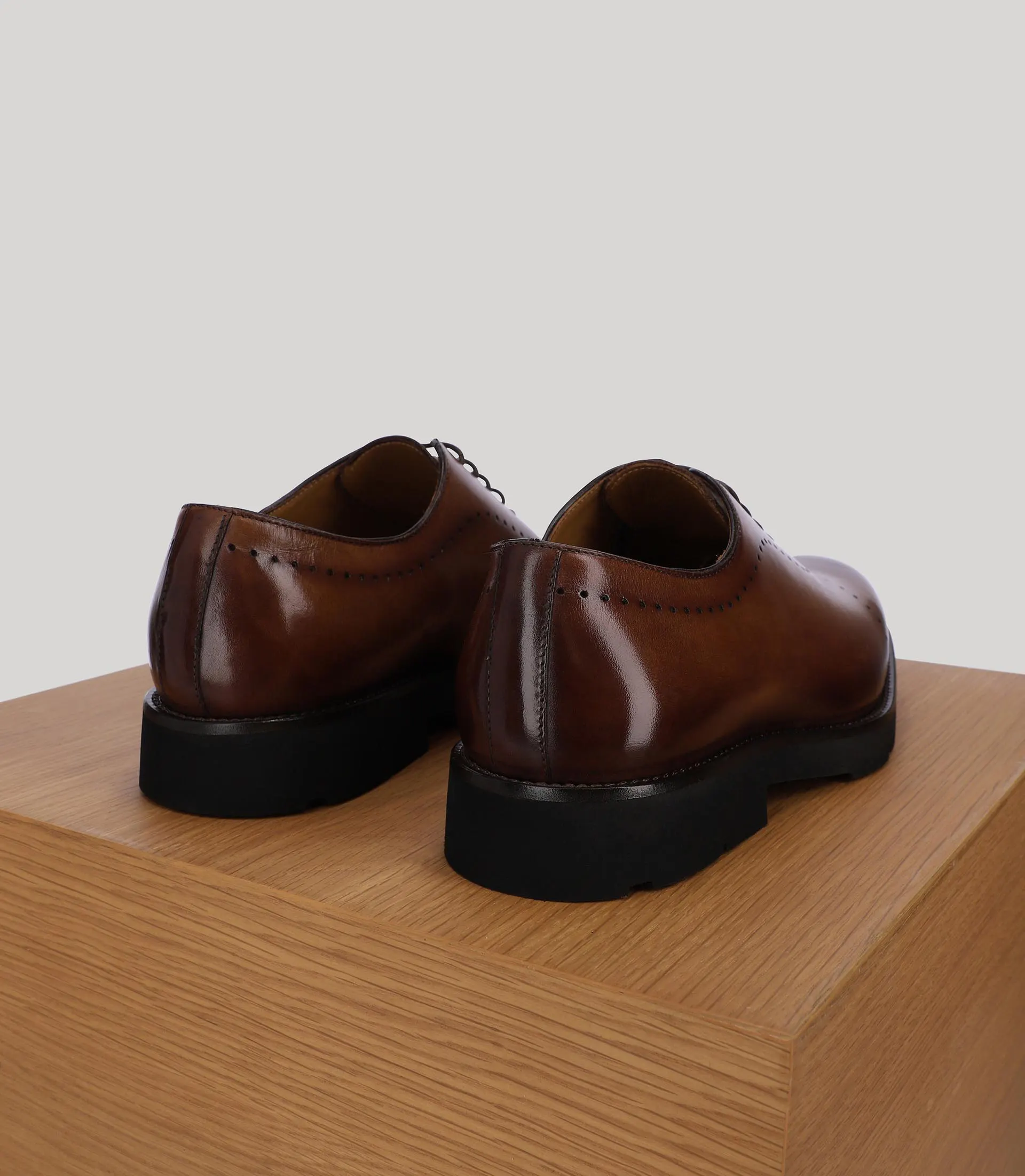 Richelieu en cuir marron - Image 4