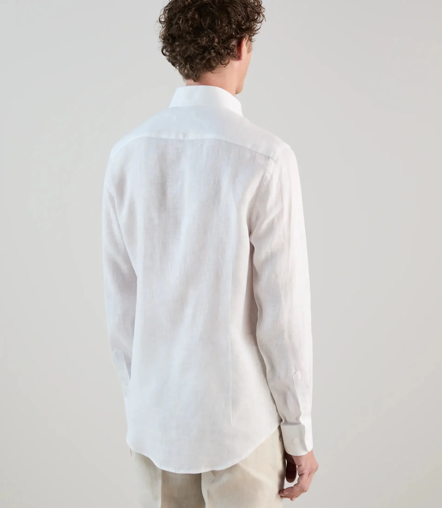 Chemise 100% lin blanche - Image 4