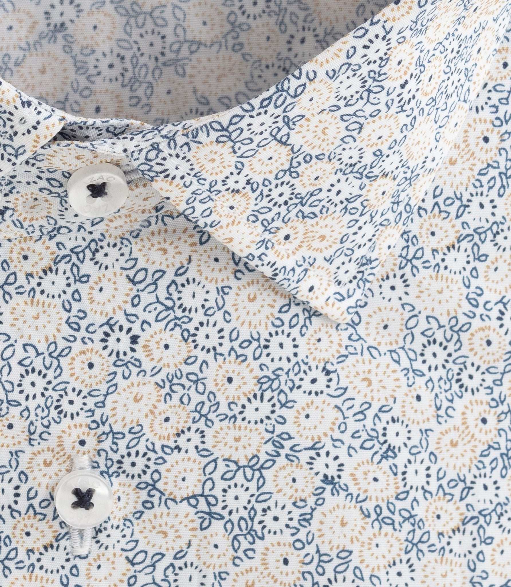 Chemise à imprimé floral beige "Delice" - Image 2