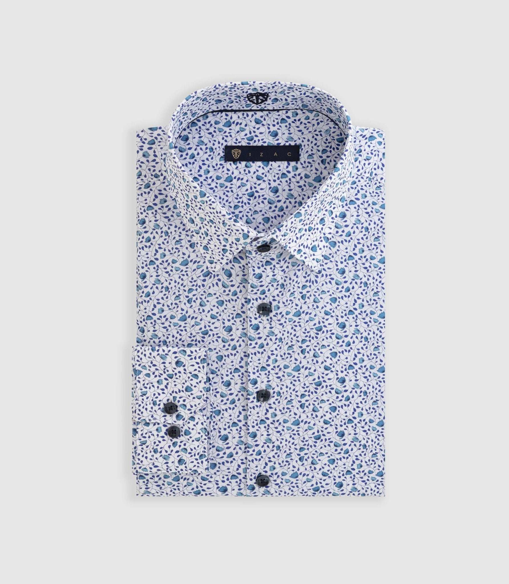 Chemise à imprimé floral bleu "Delta" - Image 3