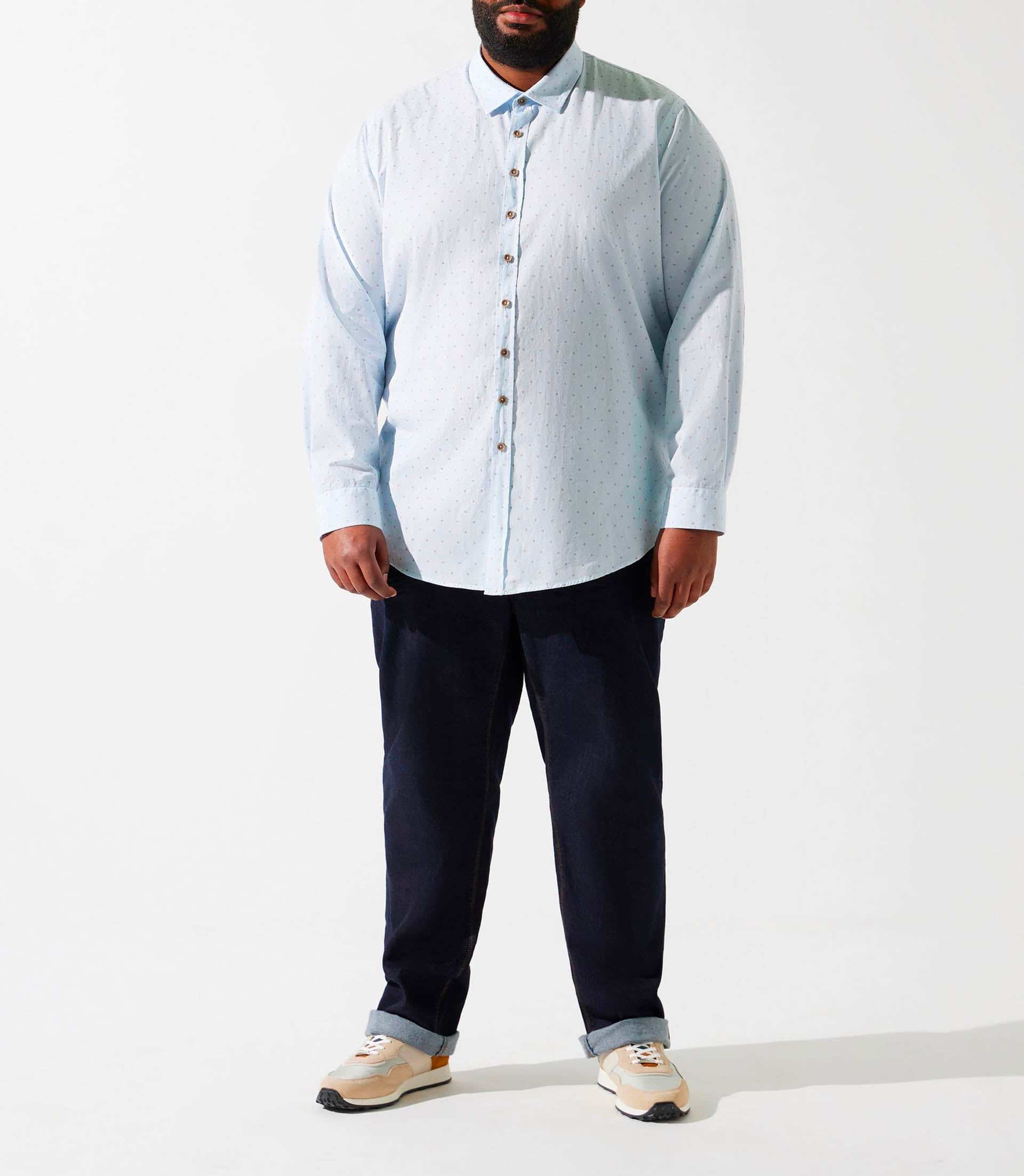 Chemise à imprimé blanc et camel KELLYBT