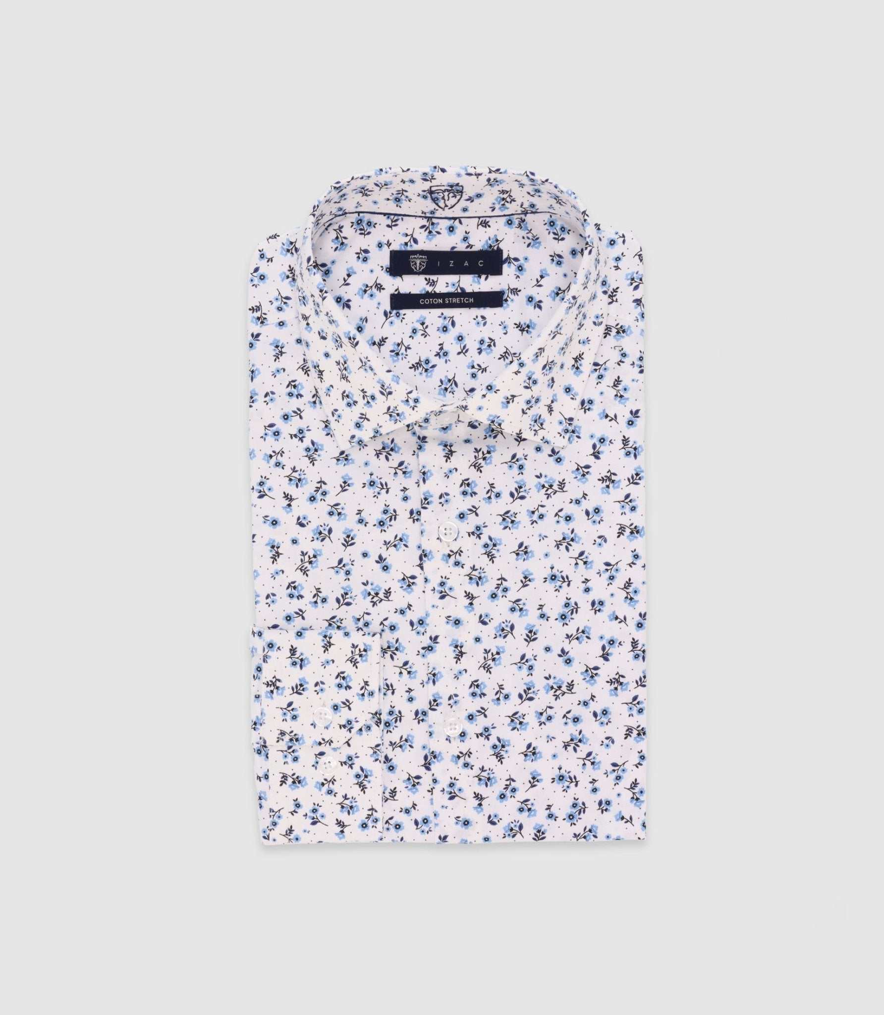 Chemise ville imprimée bleue - Image 3