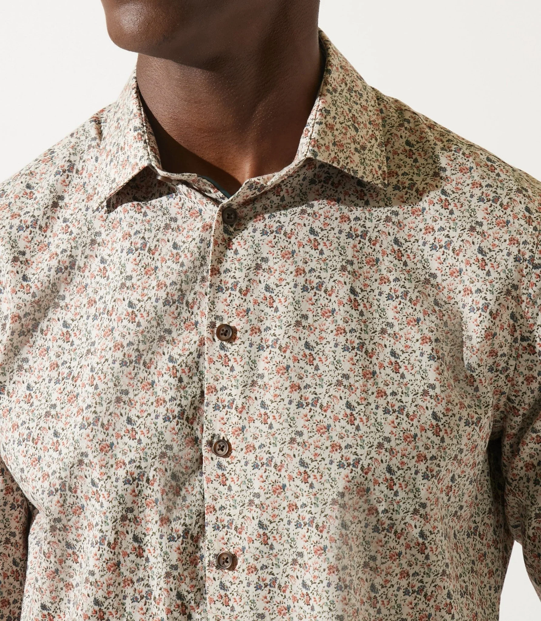Chemise à imprimé beige JACK - Image 4