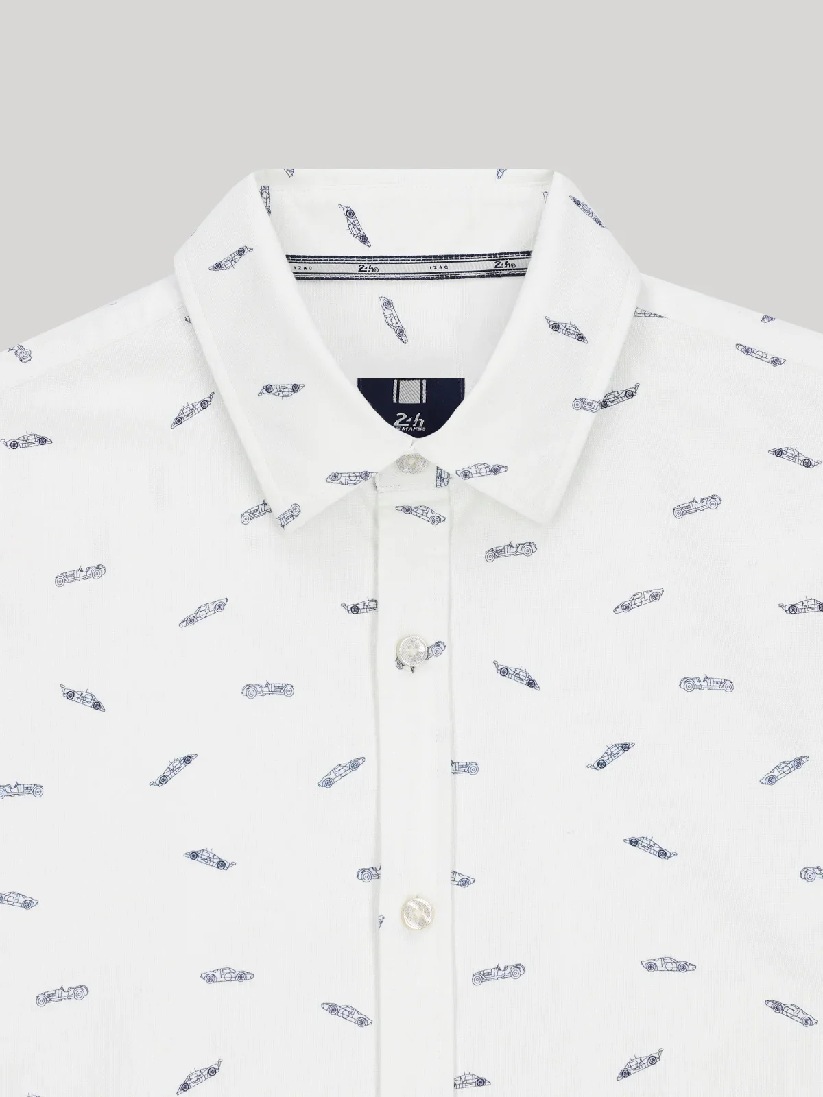 Chemise casual blanche 24h Le Mans - Image 3
