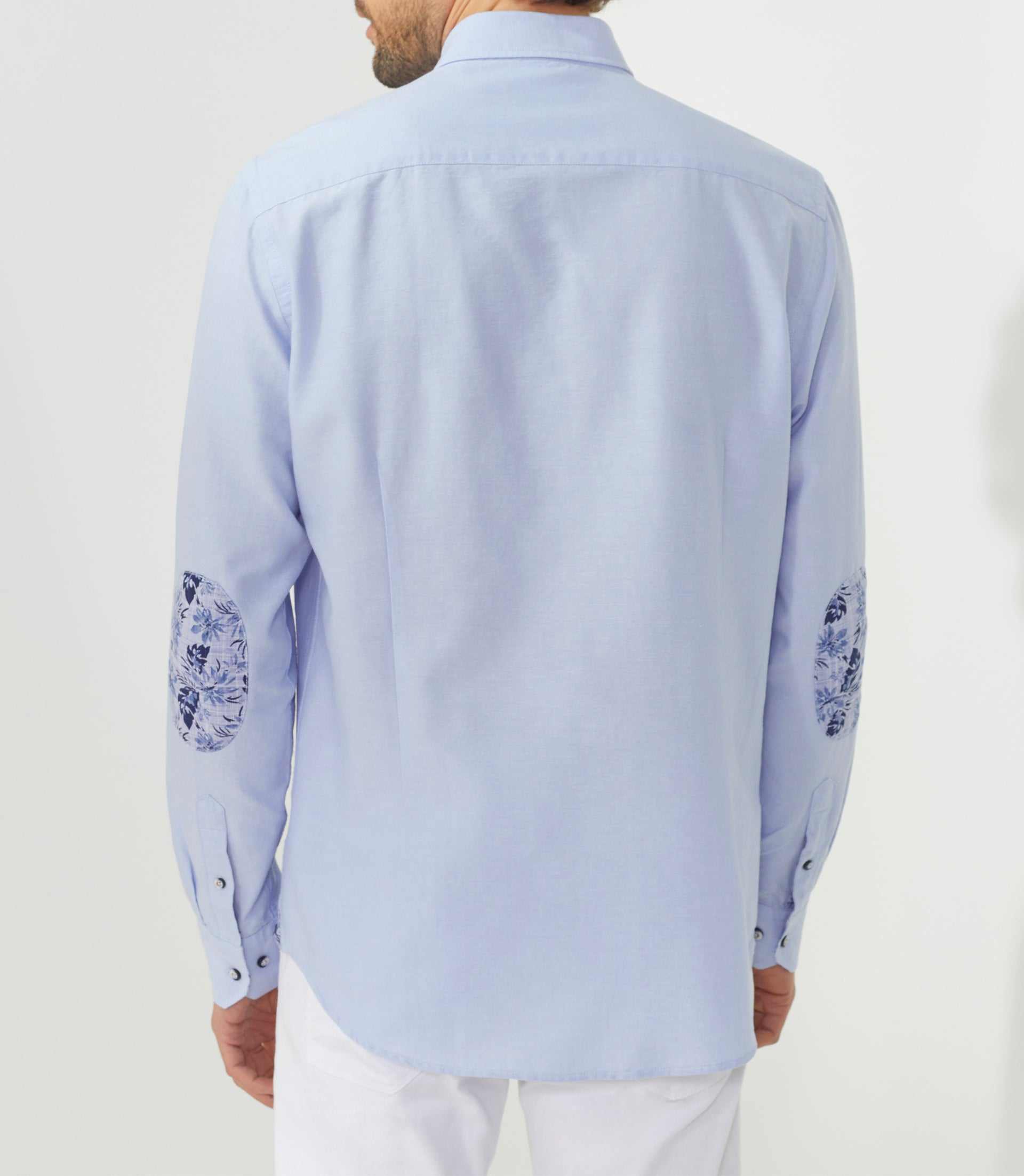 Chemise casual bleu ciel "Sara" - Image 2