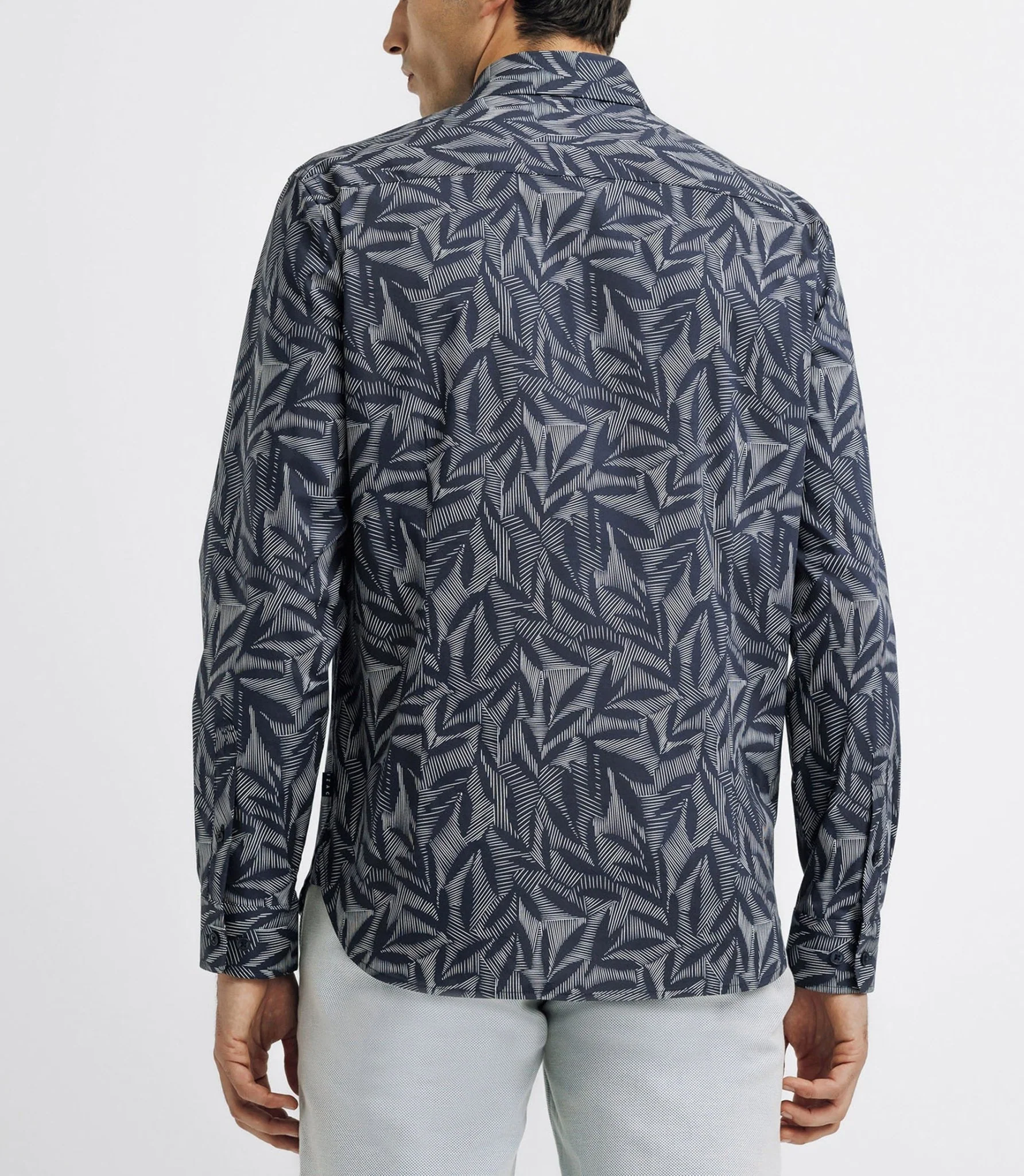 Chemise casual imprimée marine - Image 3