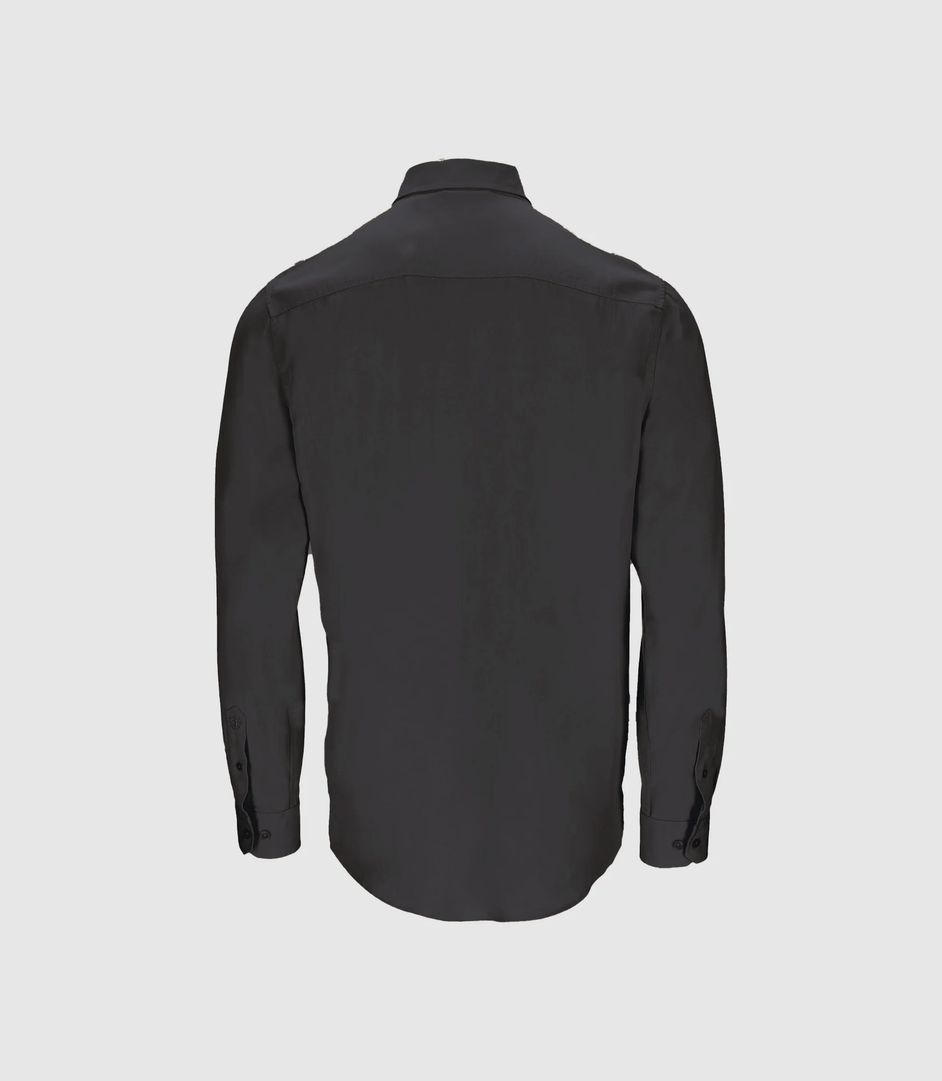 Chemise unie casual marine JULIEN - Image 3