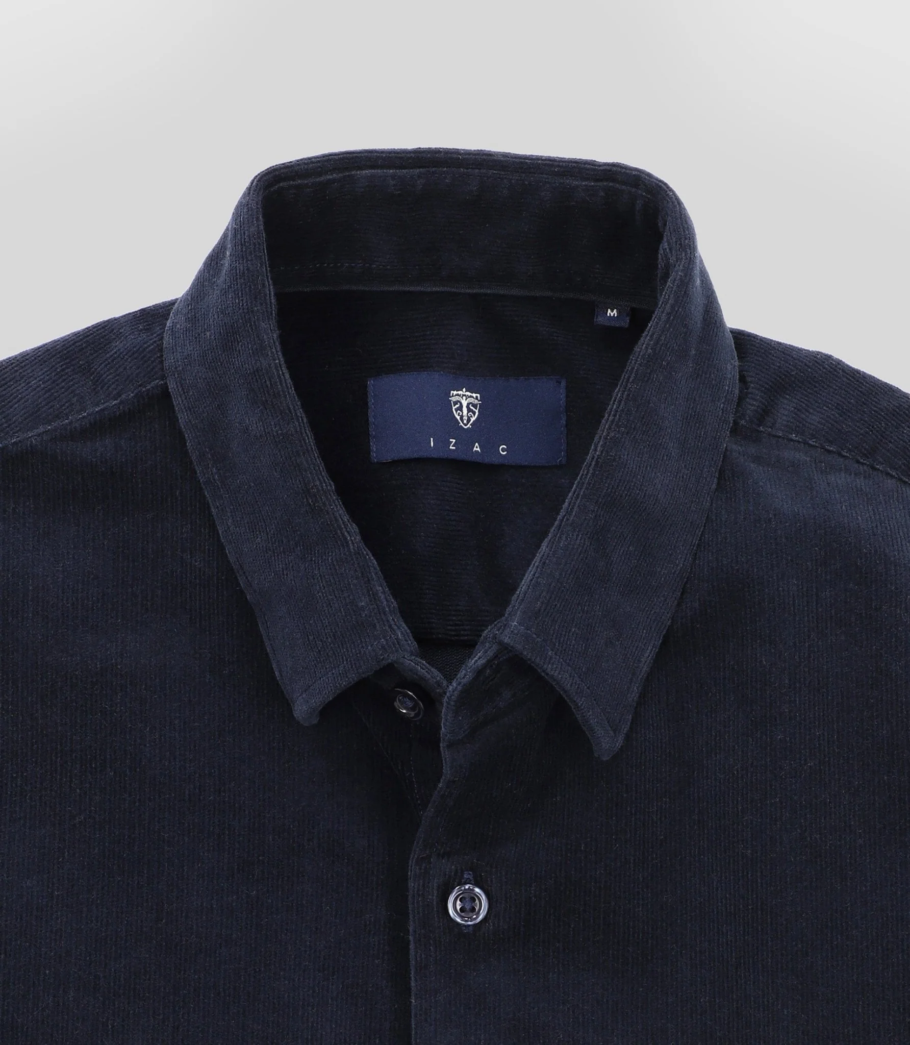 Chemise en velours marine - Image 2