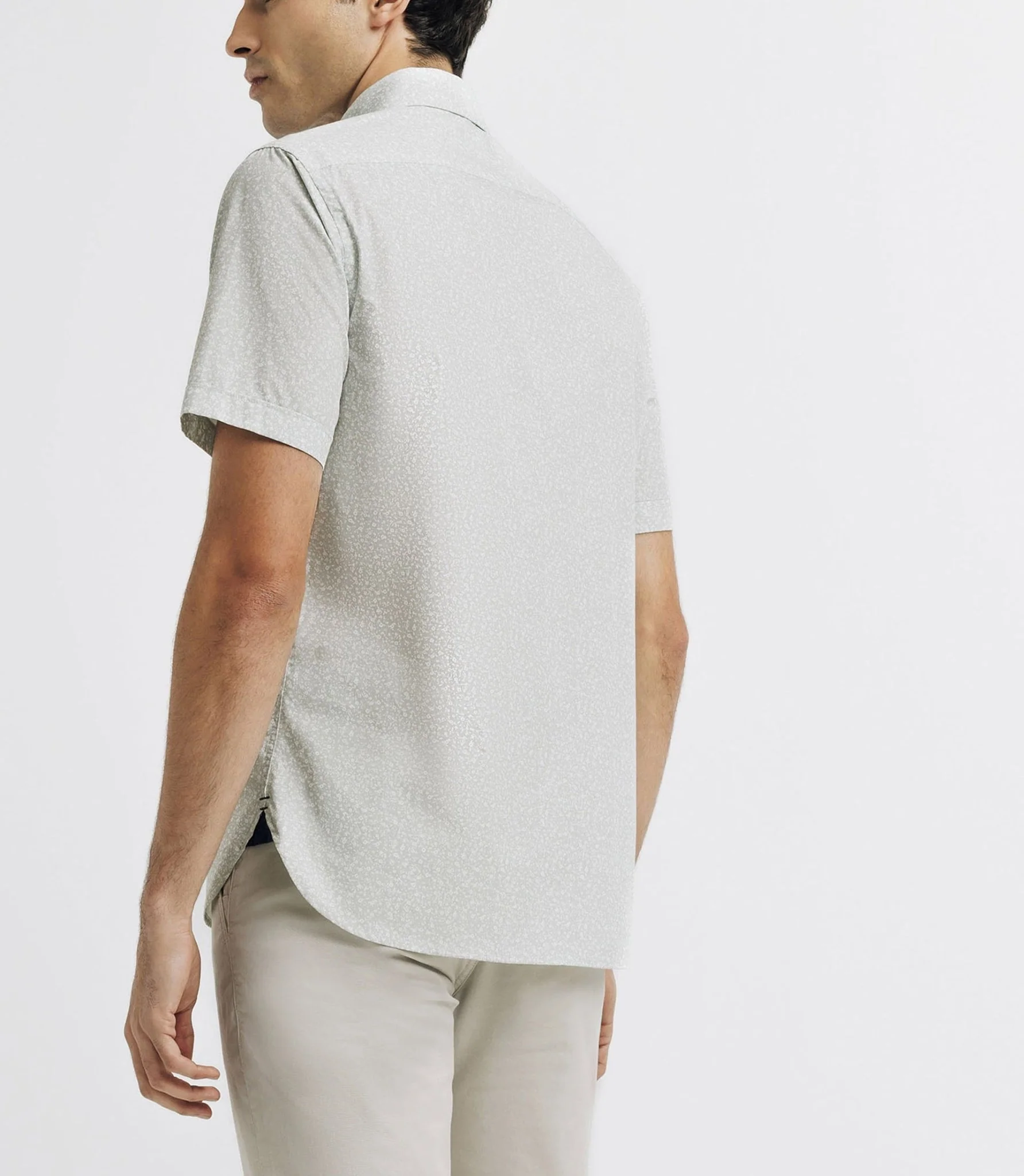 Chemise casual imprimée vert clair - Image 3