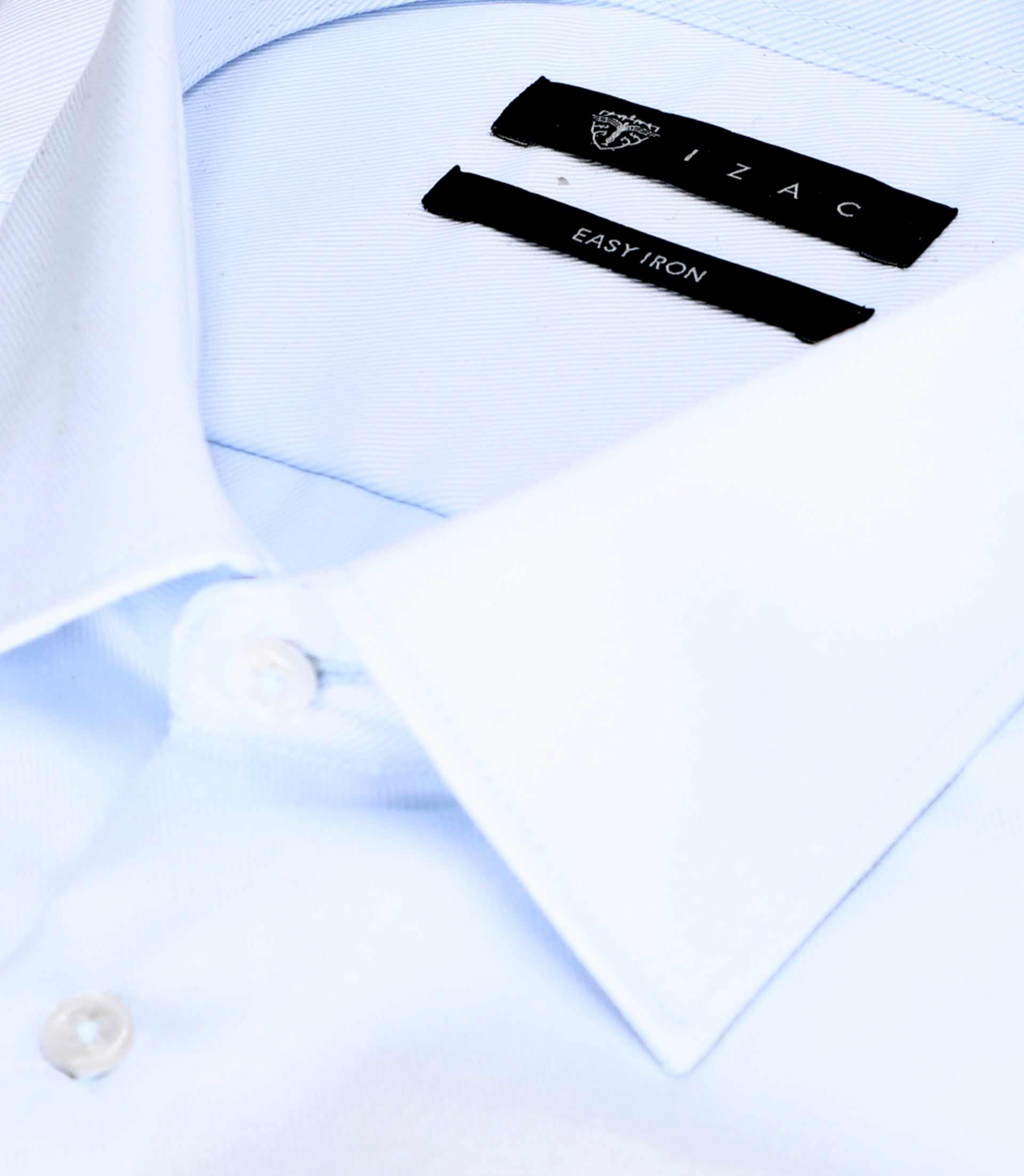 Chemise ville repassage facile bleu ciel PASTY - Image 2