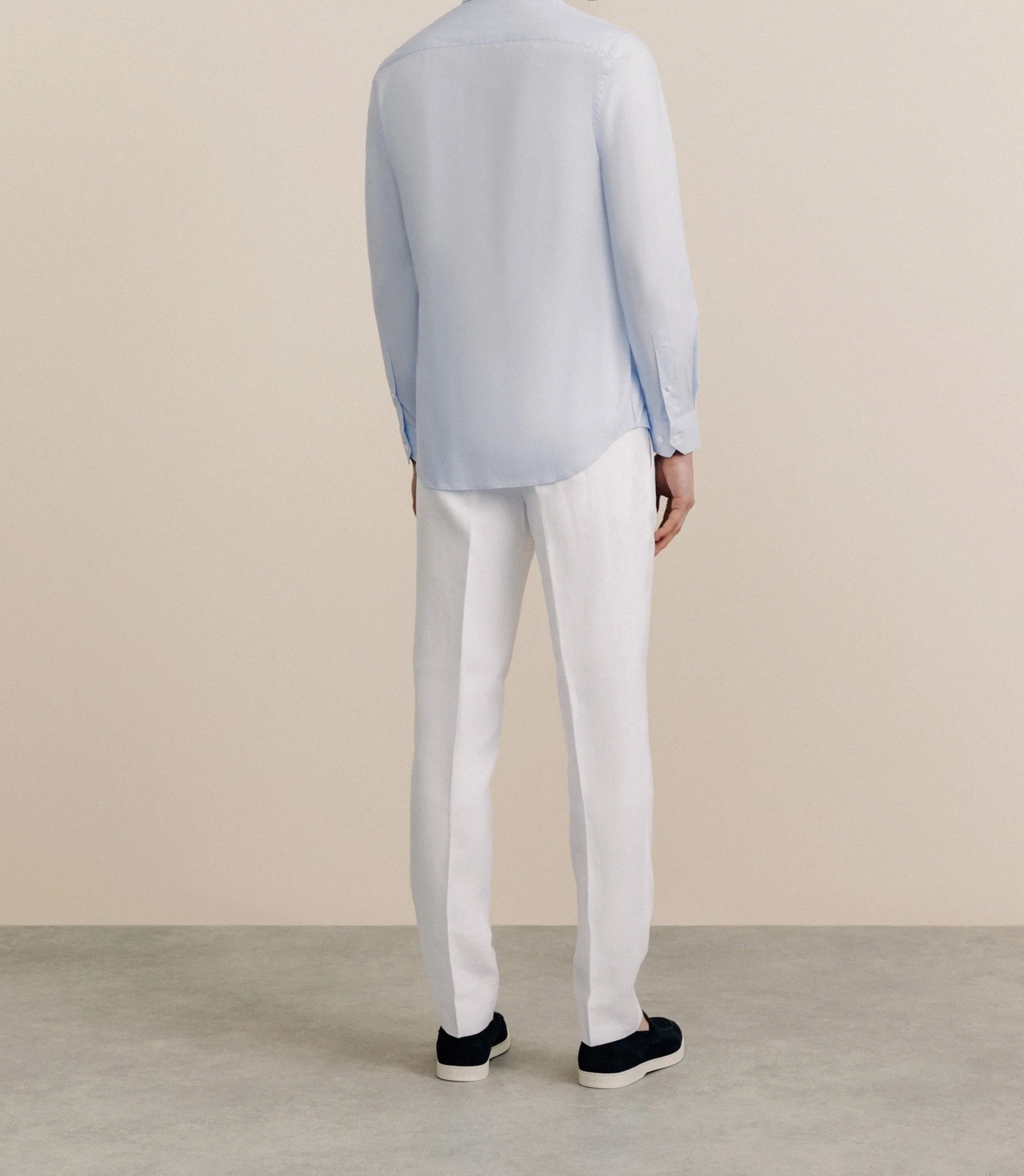 Chemise col français ciel - Image 4