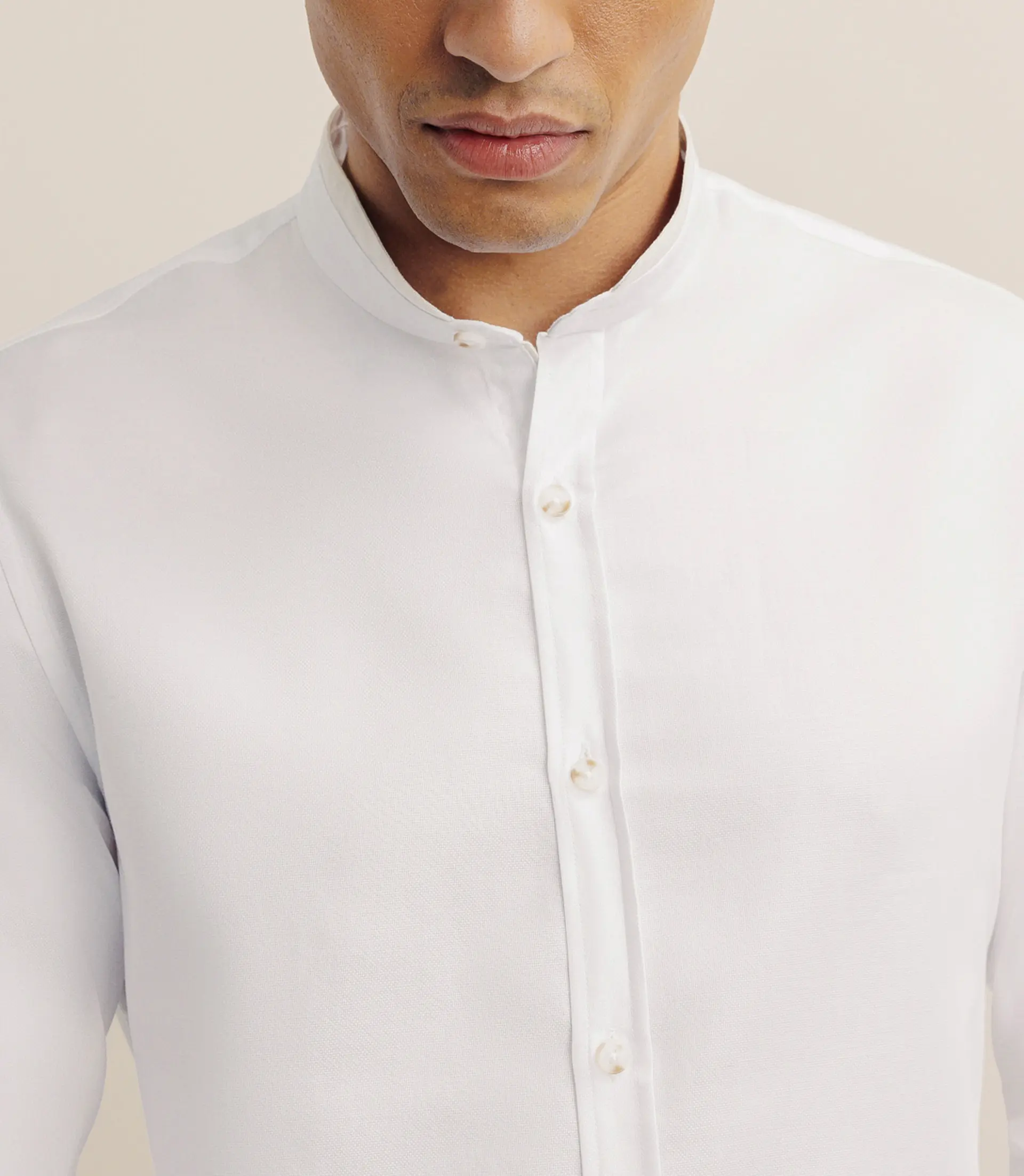 Chemise col mao blanche - Image 2