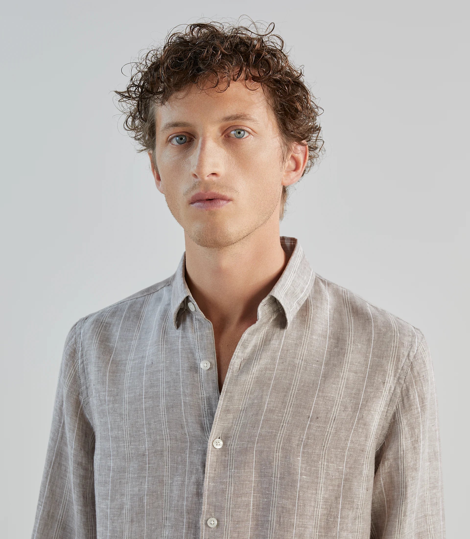 Chemise 100% lin sable - Image 2