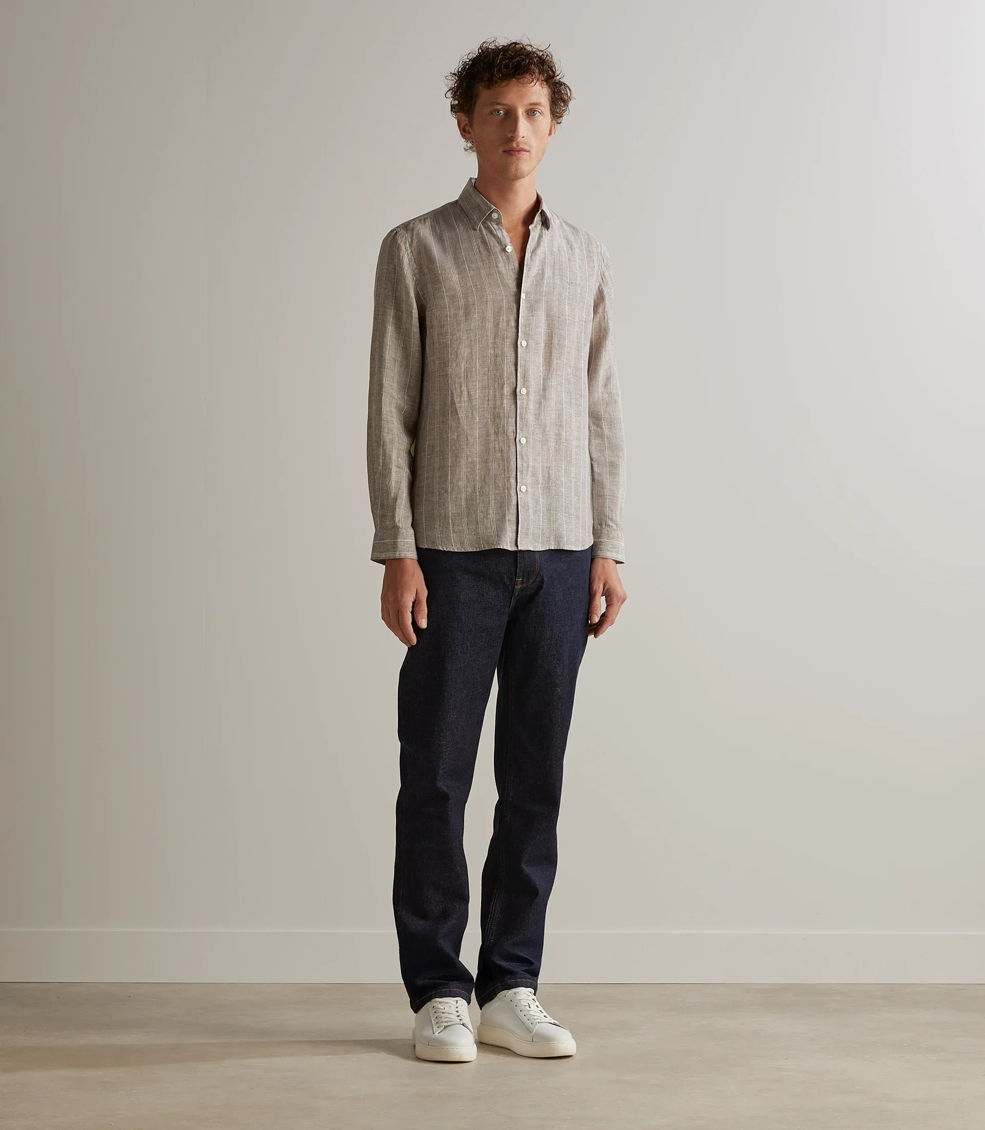 Chemise 100% lin sable - Image 3