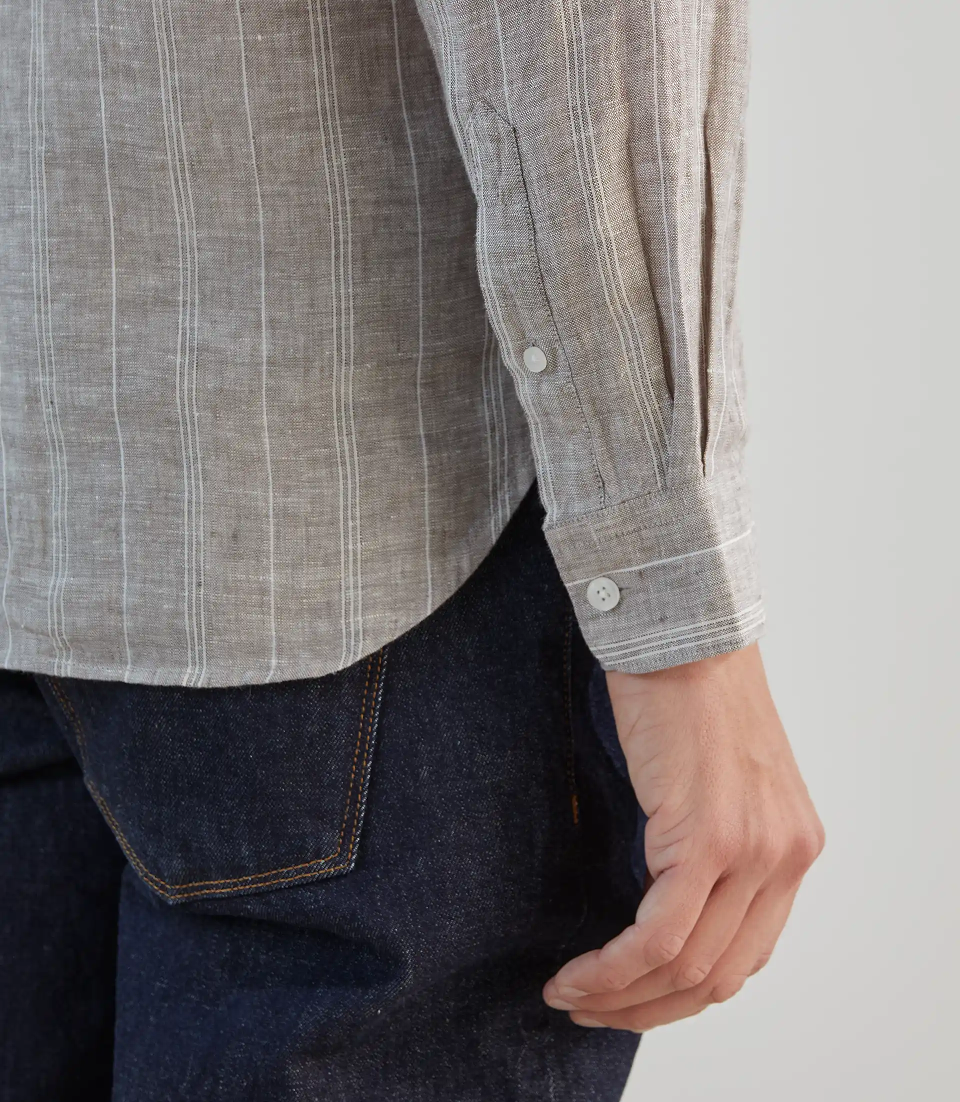 Chemise 100% lin sable - Image 5