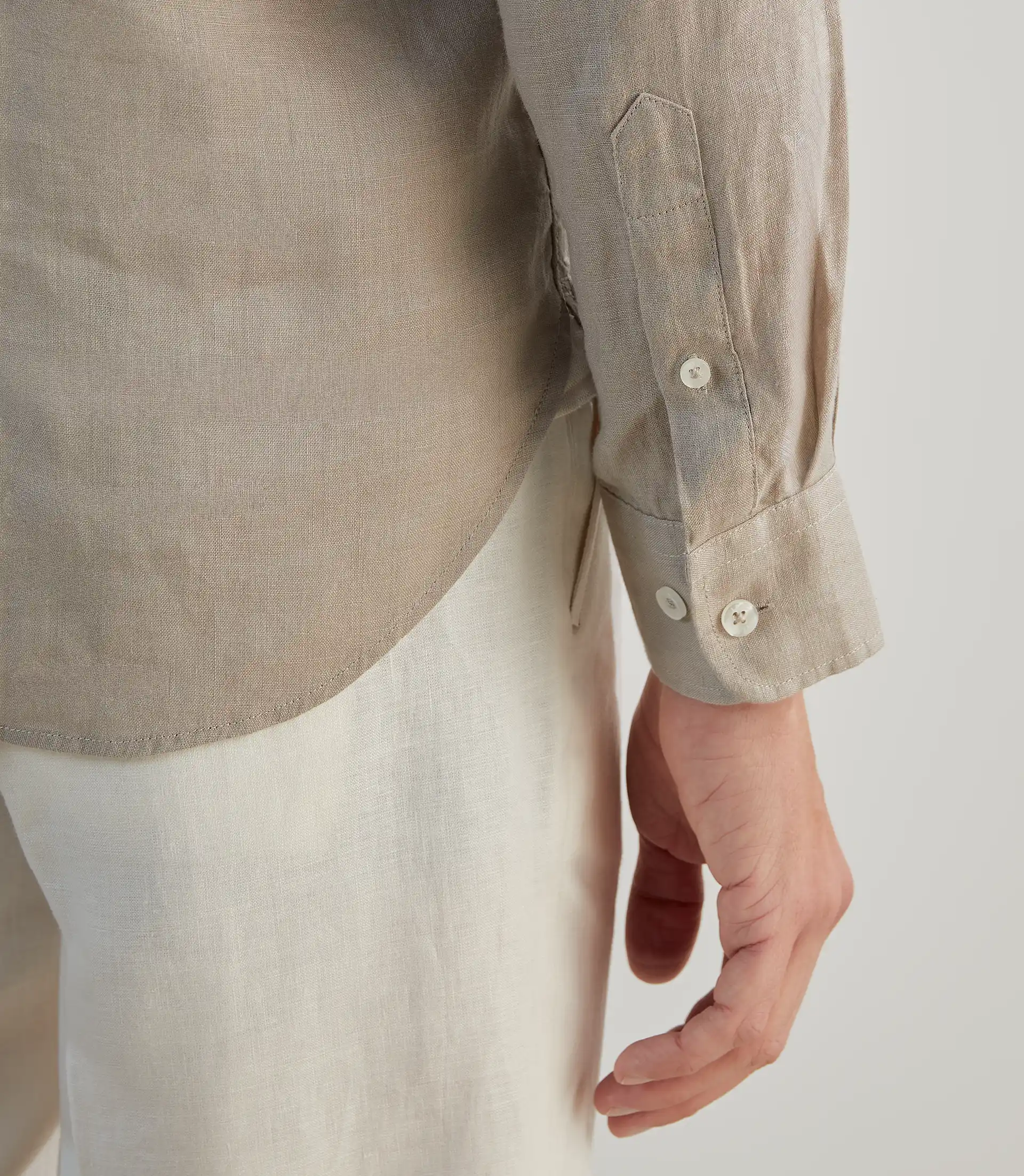 Chemise 100% lin sable - Image 3