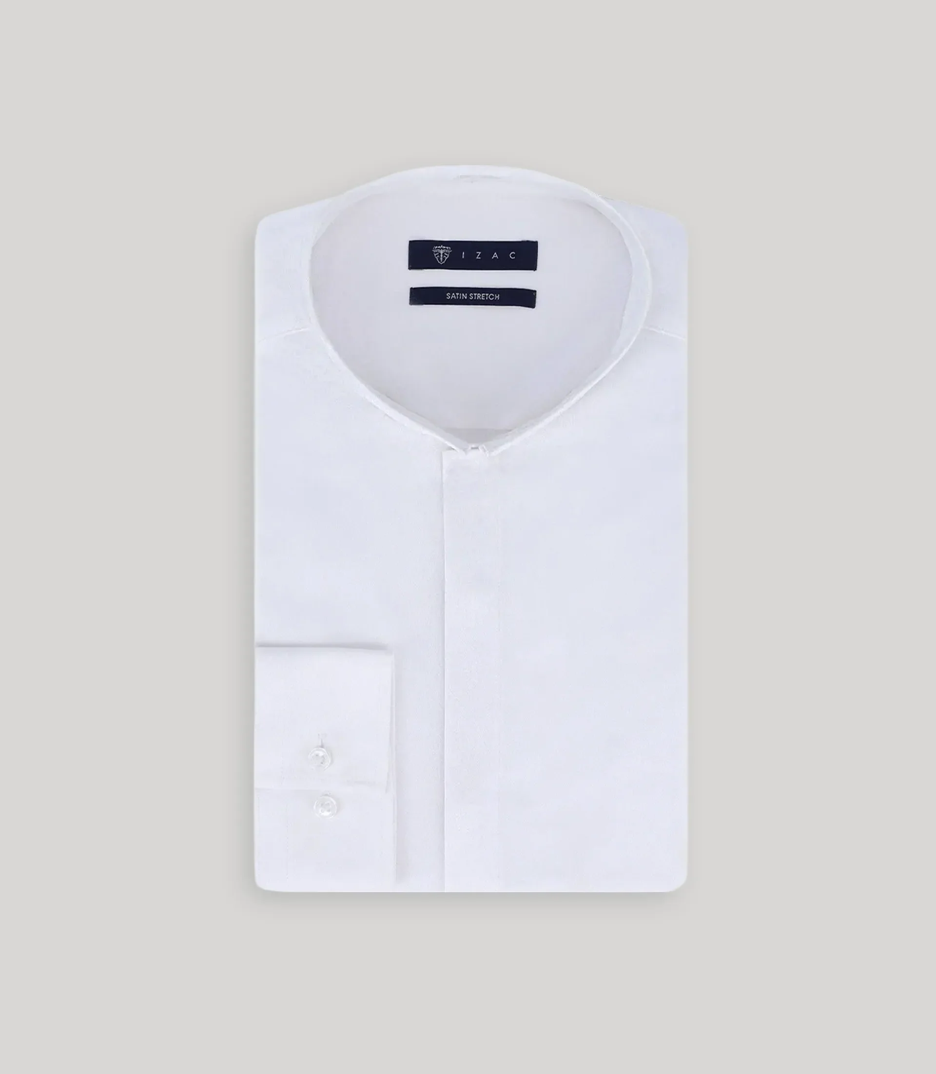 Chemise en satin de coton blanche - Image 3