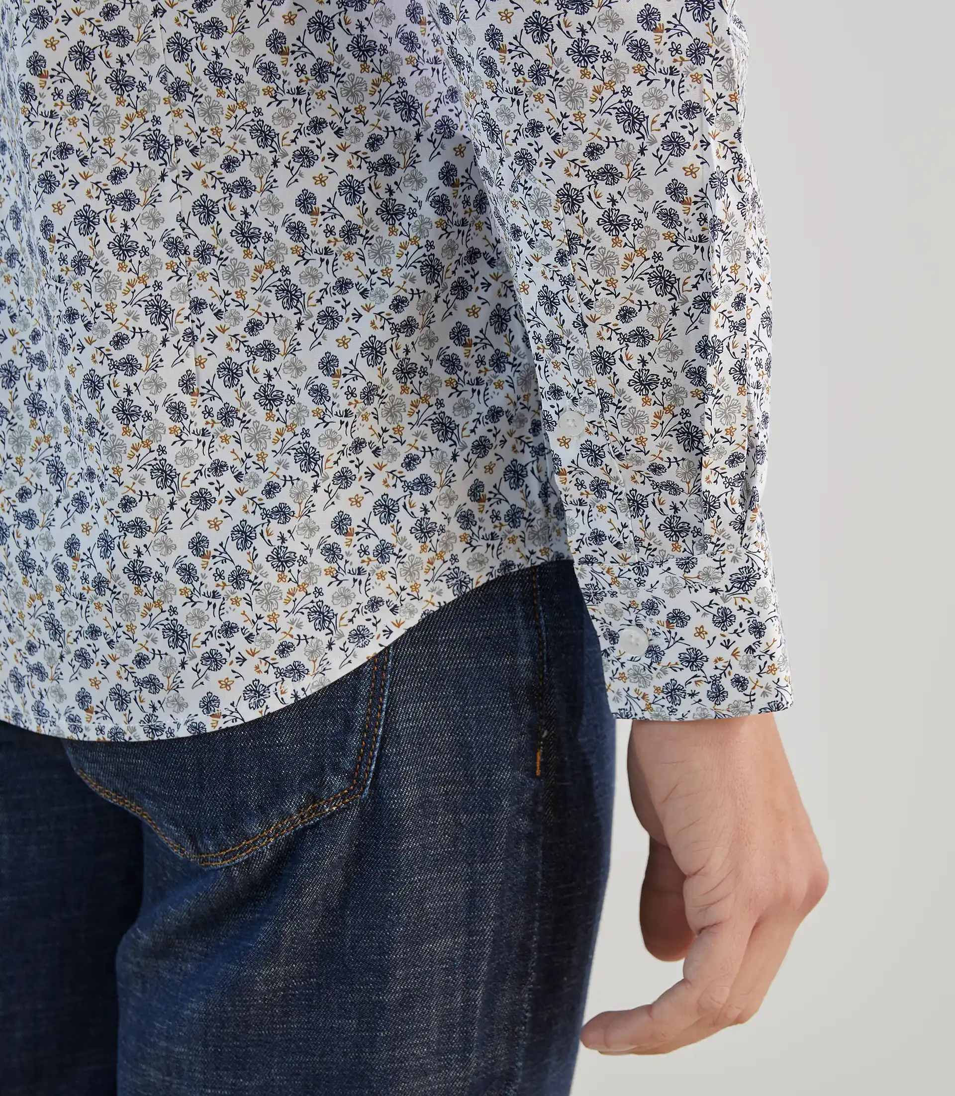 Chemise fantaisie blanche - Image 4