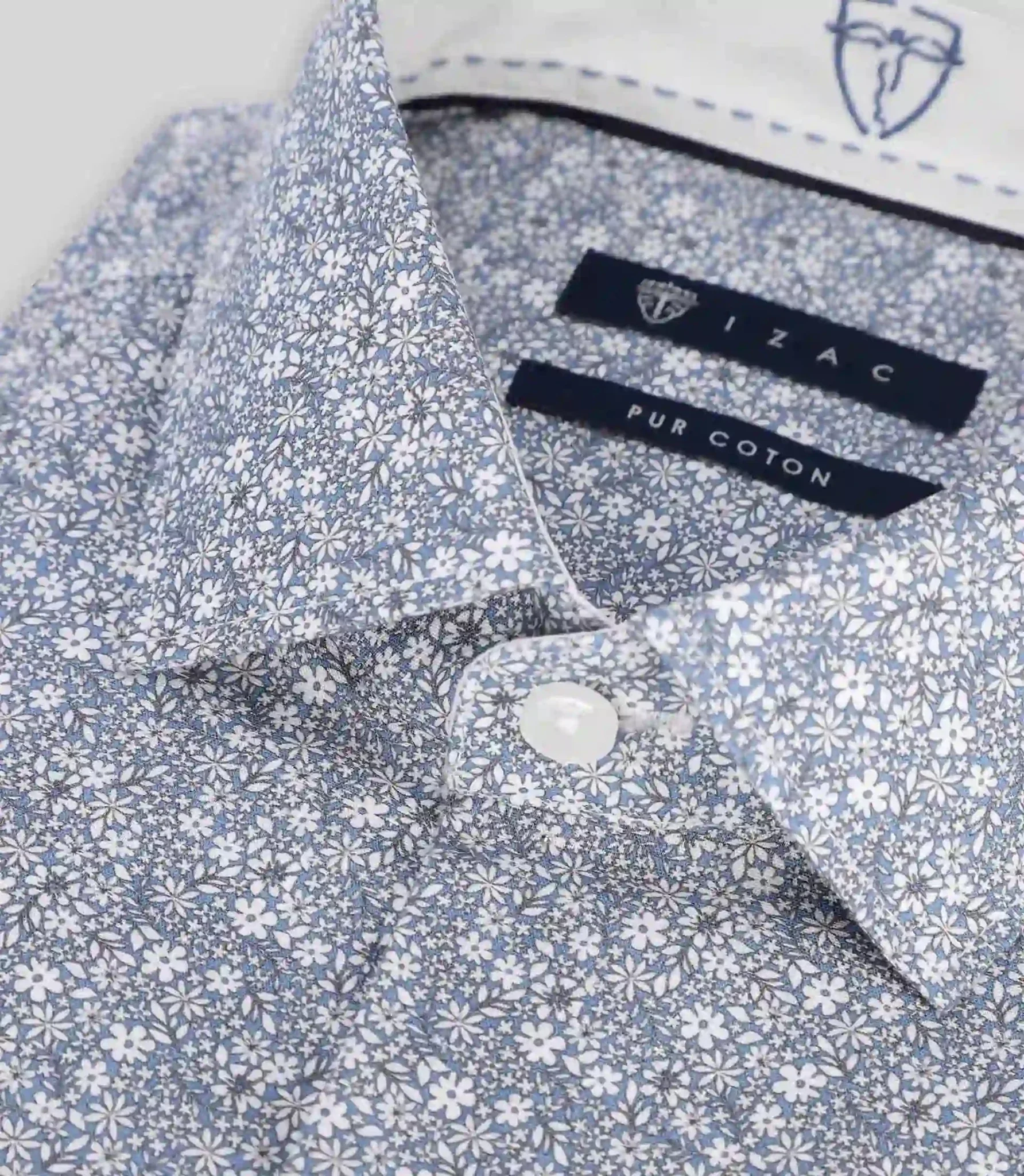 Chemise fantaisie bleue - Image 2