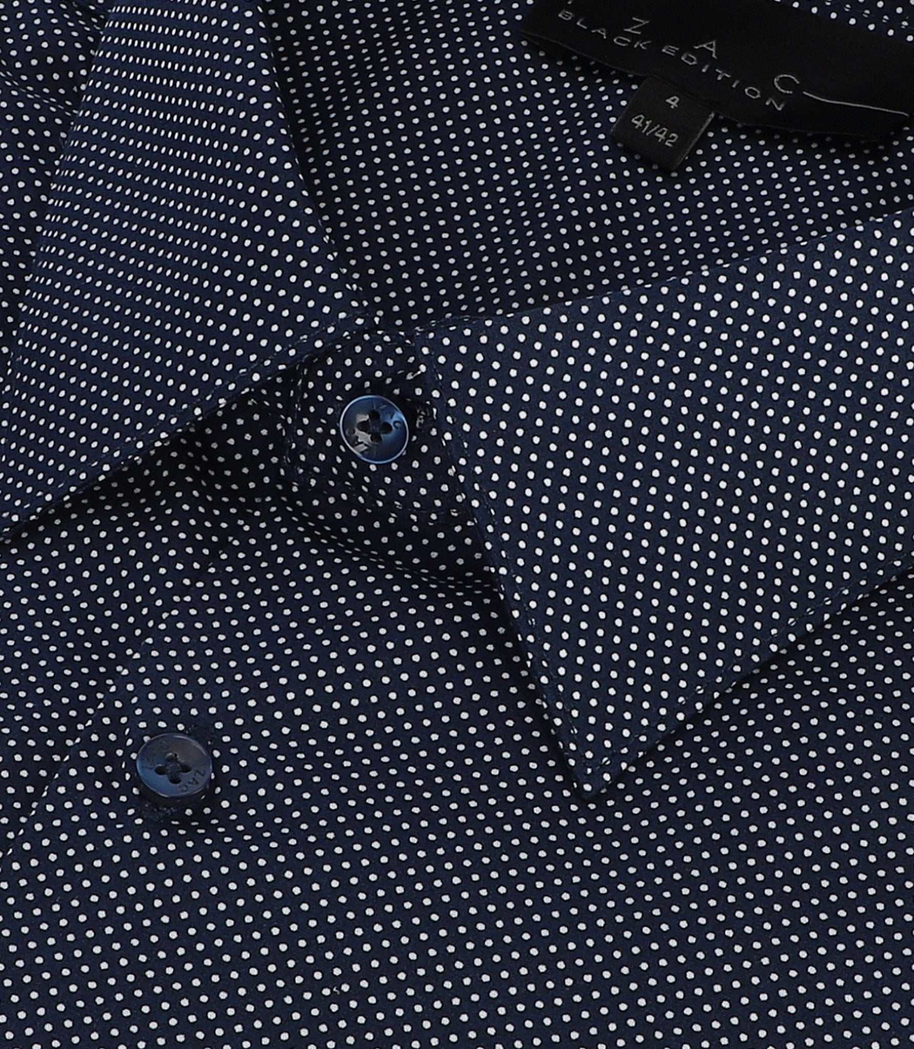 Chemise à imprimé pois marine PATRICE - Image 2