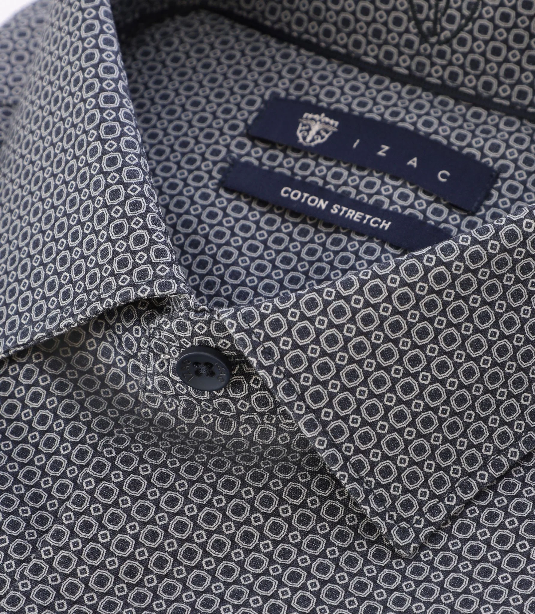 Chemise ville imprimée marine - Image 2