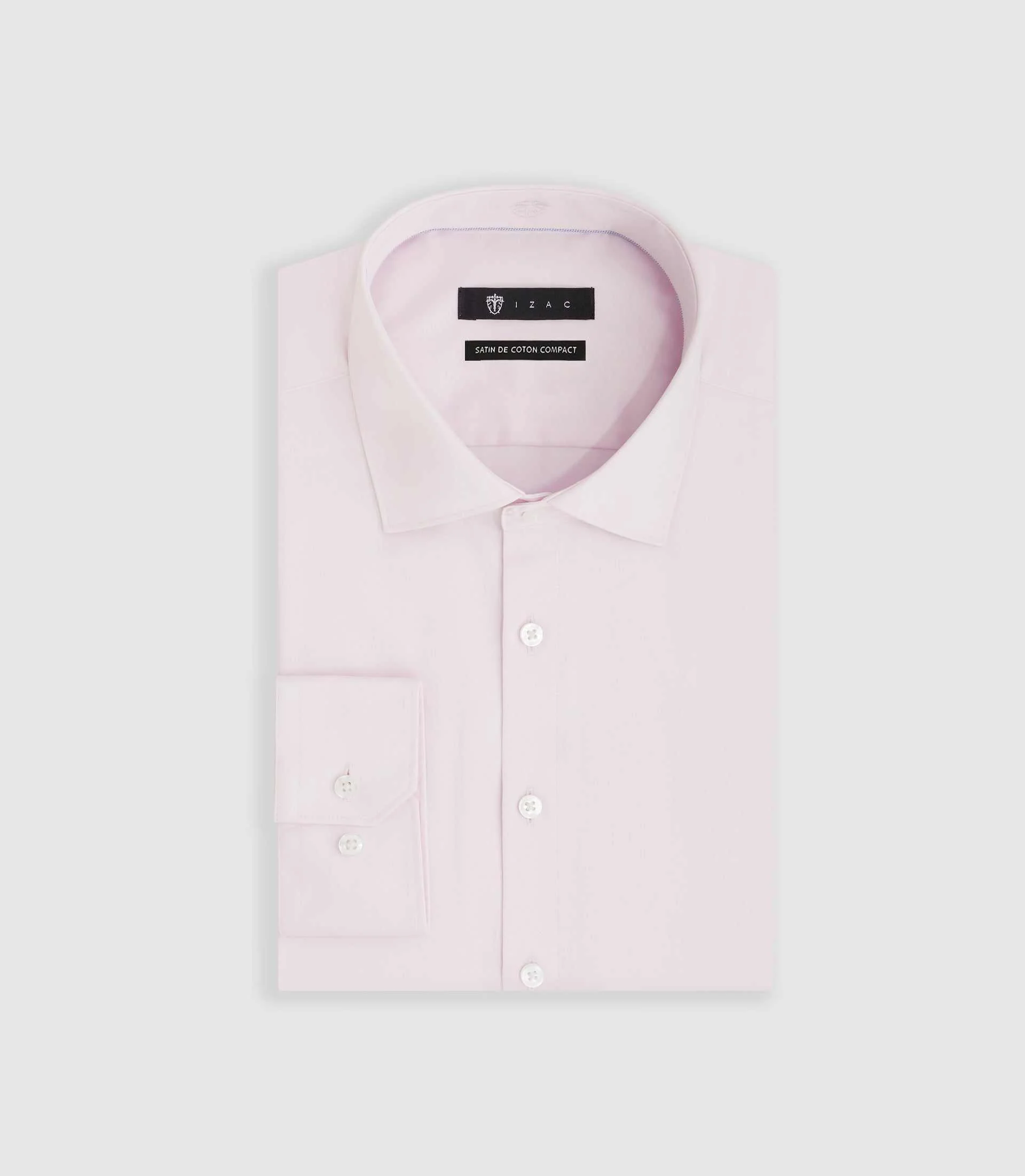 Chemise slim rose "Satinslim" - Image 3