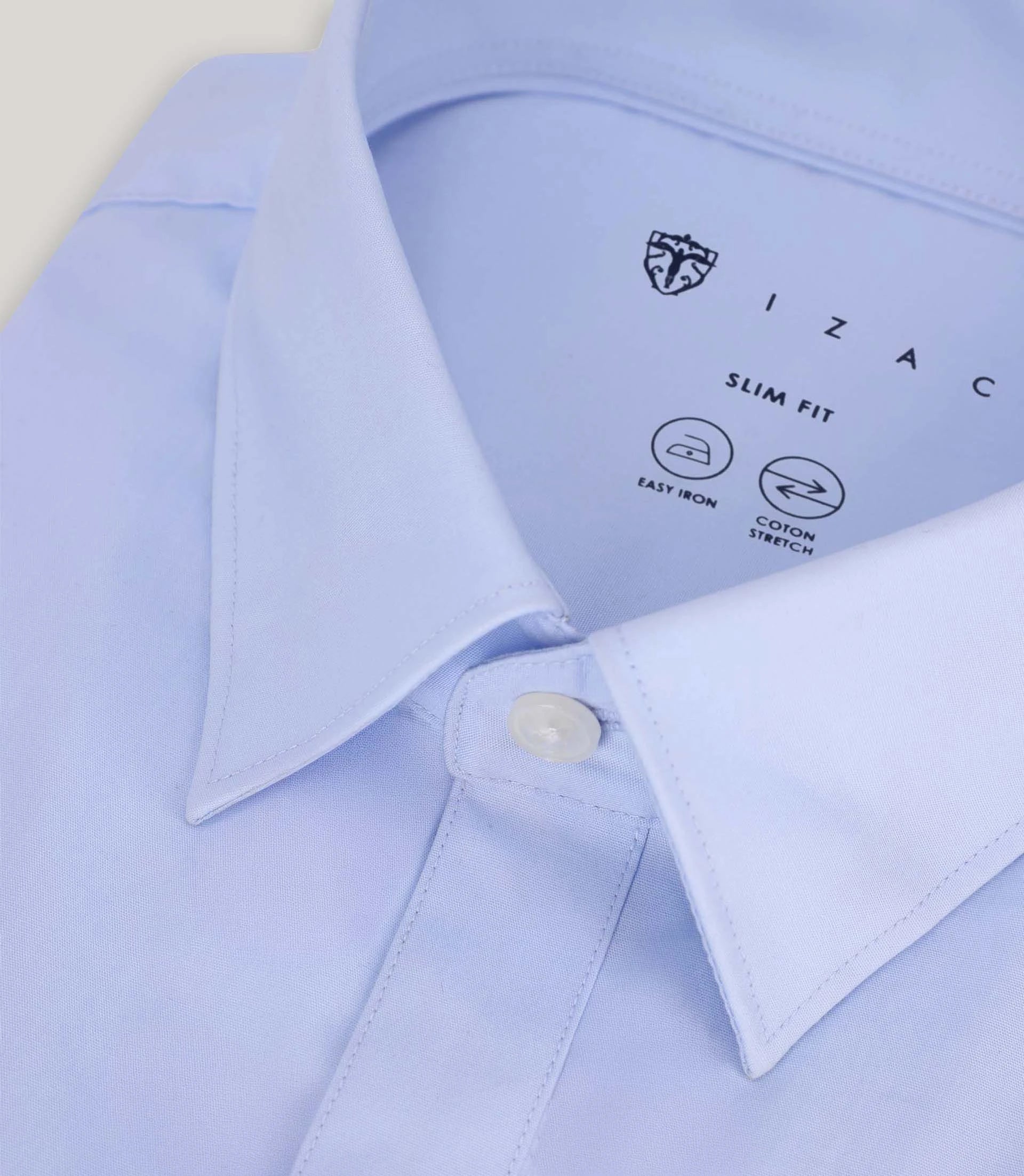 Chemise ville unie ciel - Image 2