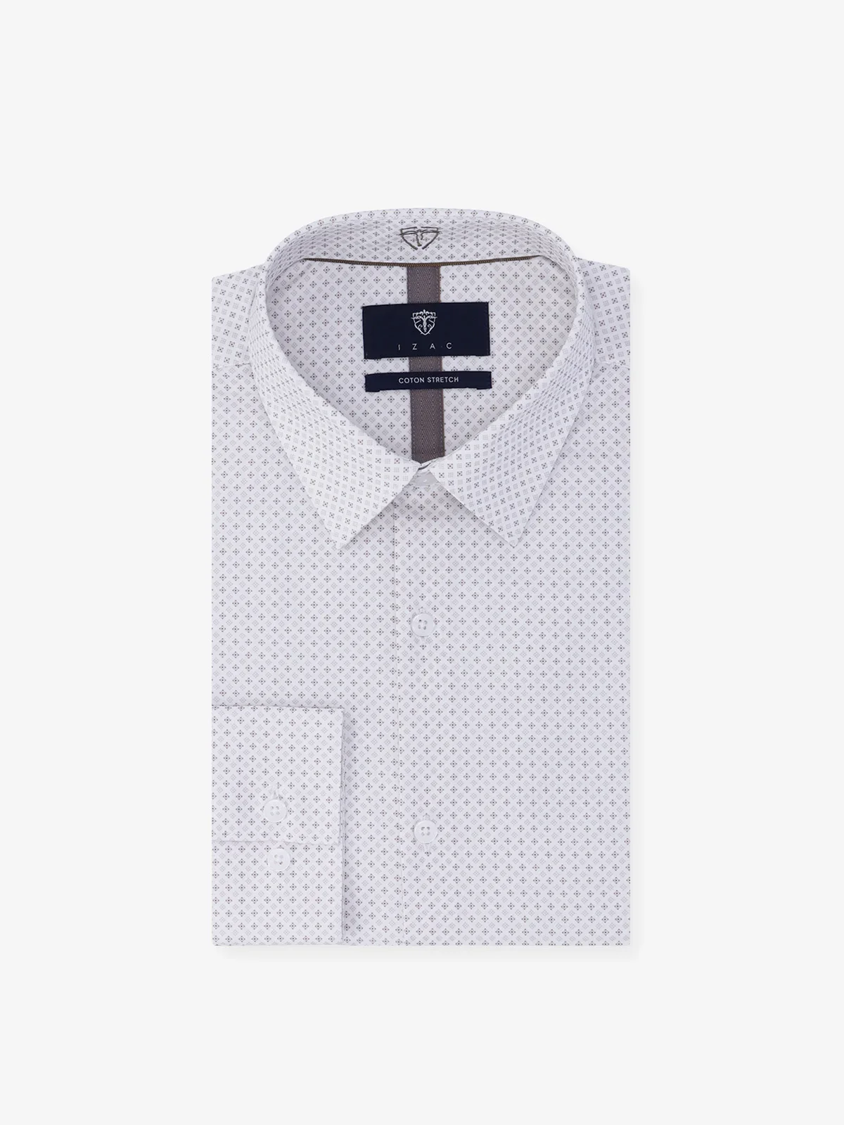 Chemise ville imprimée beige - Image 5