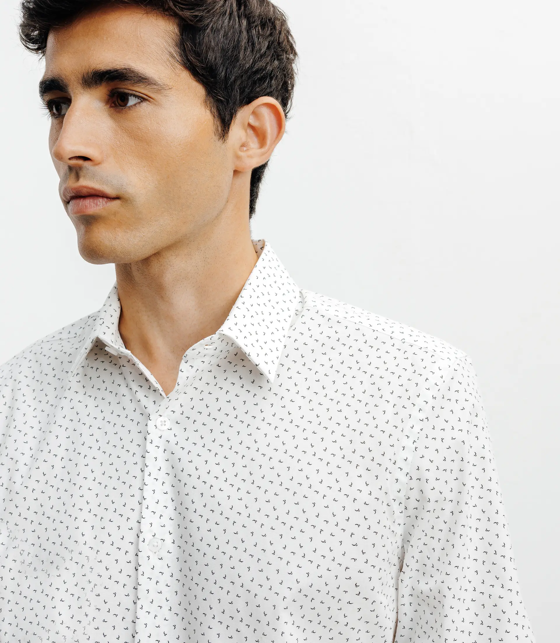 Chemise ville imprimée blanc - Image 2